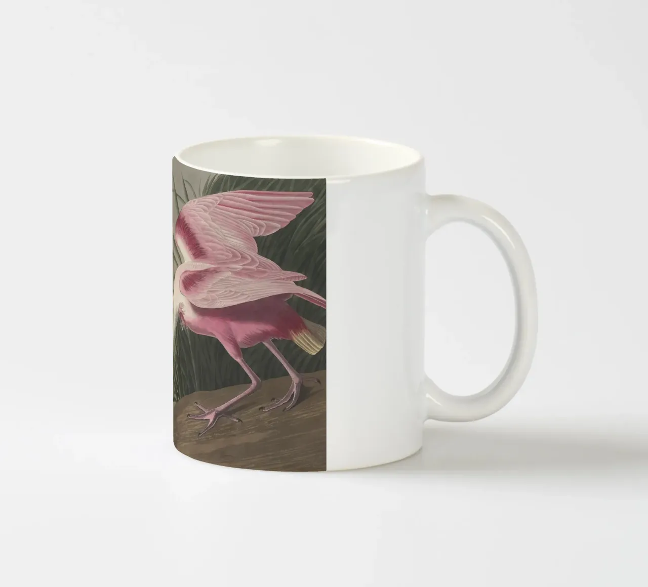 John James Audubo - Spatola rosata tazza in ceramica da Timeless Artworks