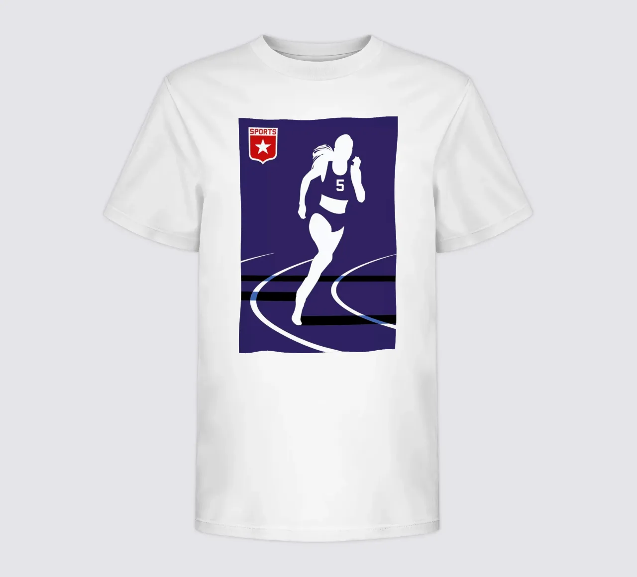 Runner kinder t-shirt van Bo Lundberg