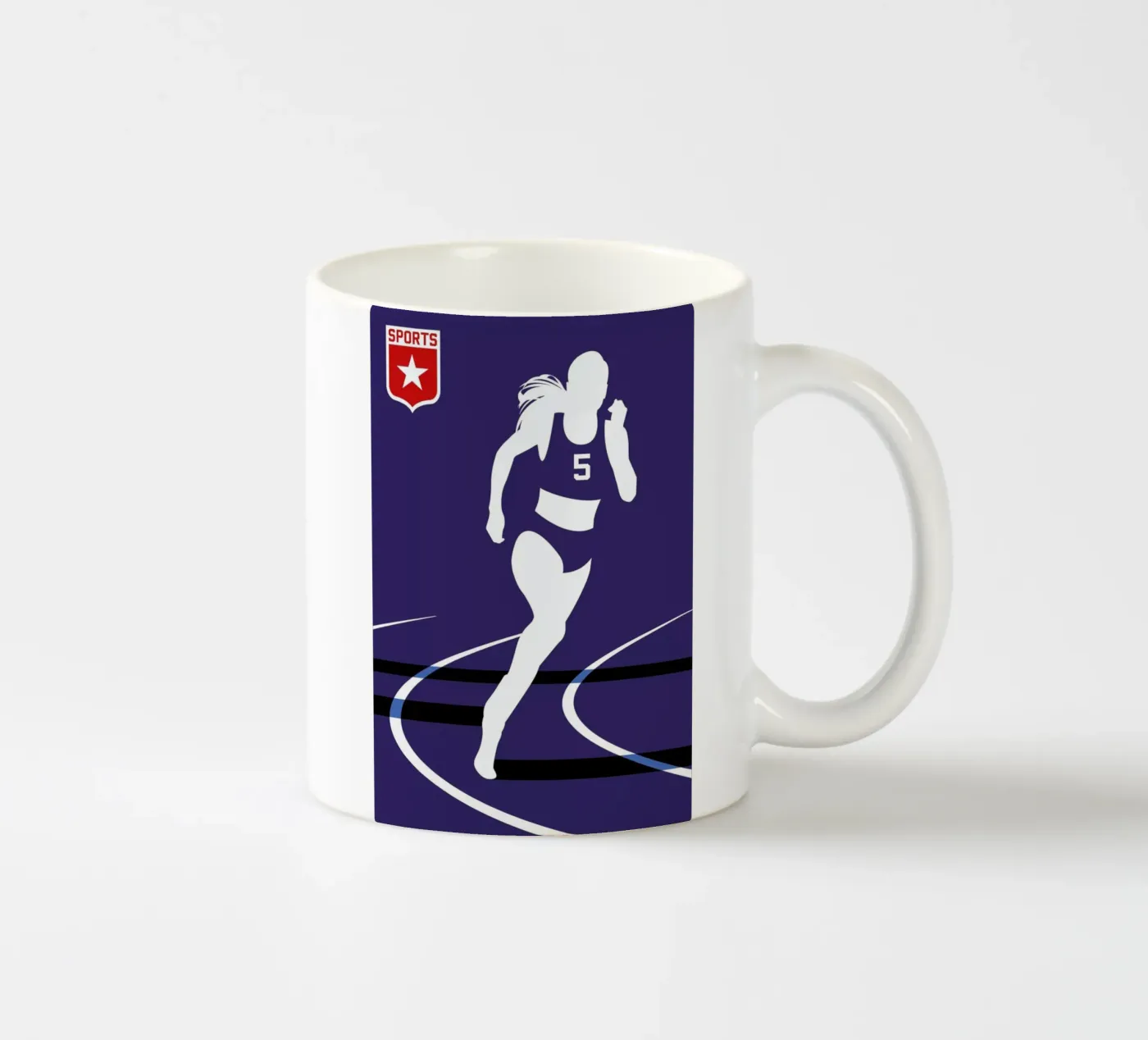Runner ceramic mug by Bo Lundberg