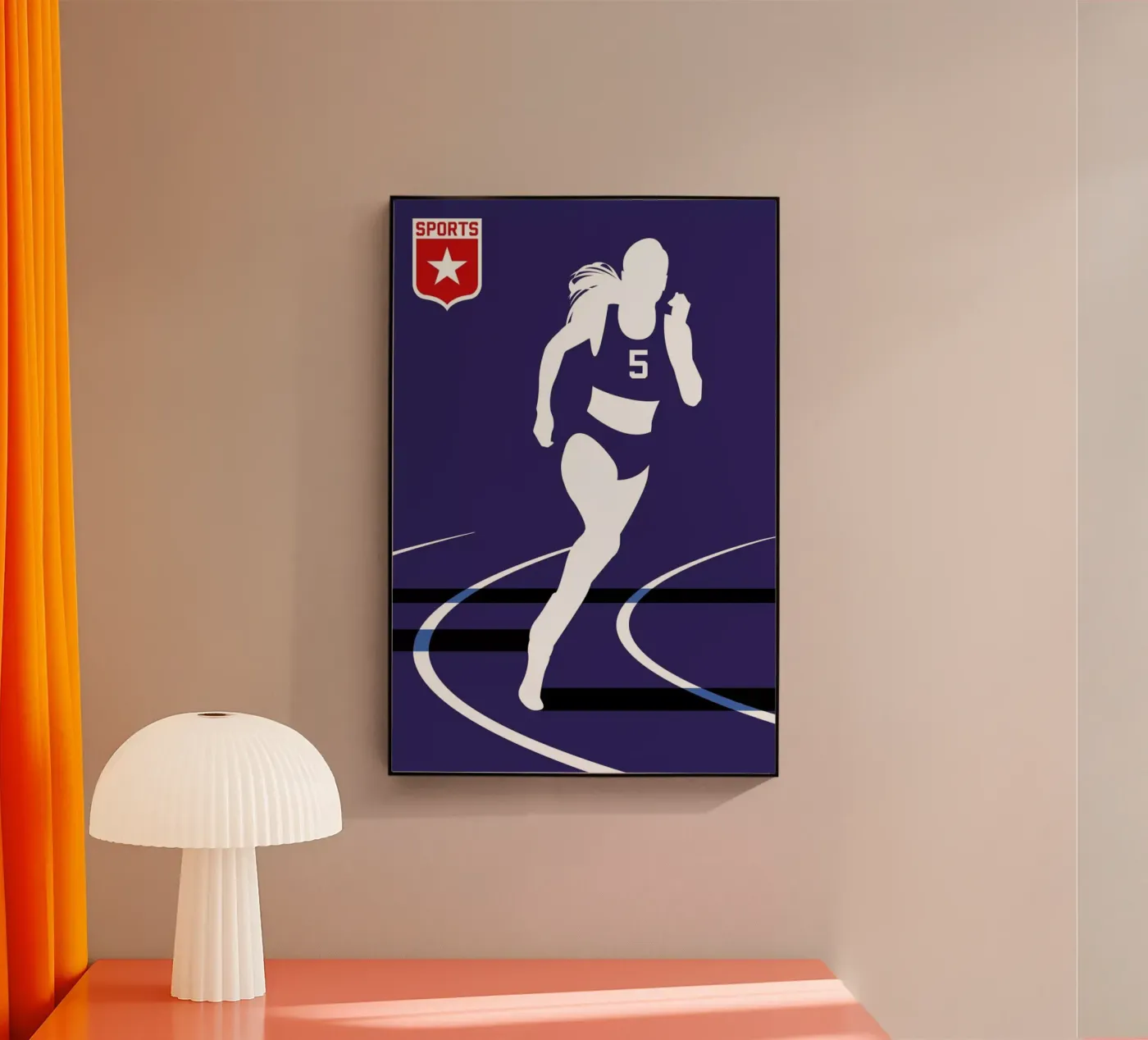 Runner acryl van Bo Lundberg