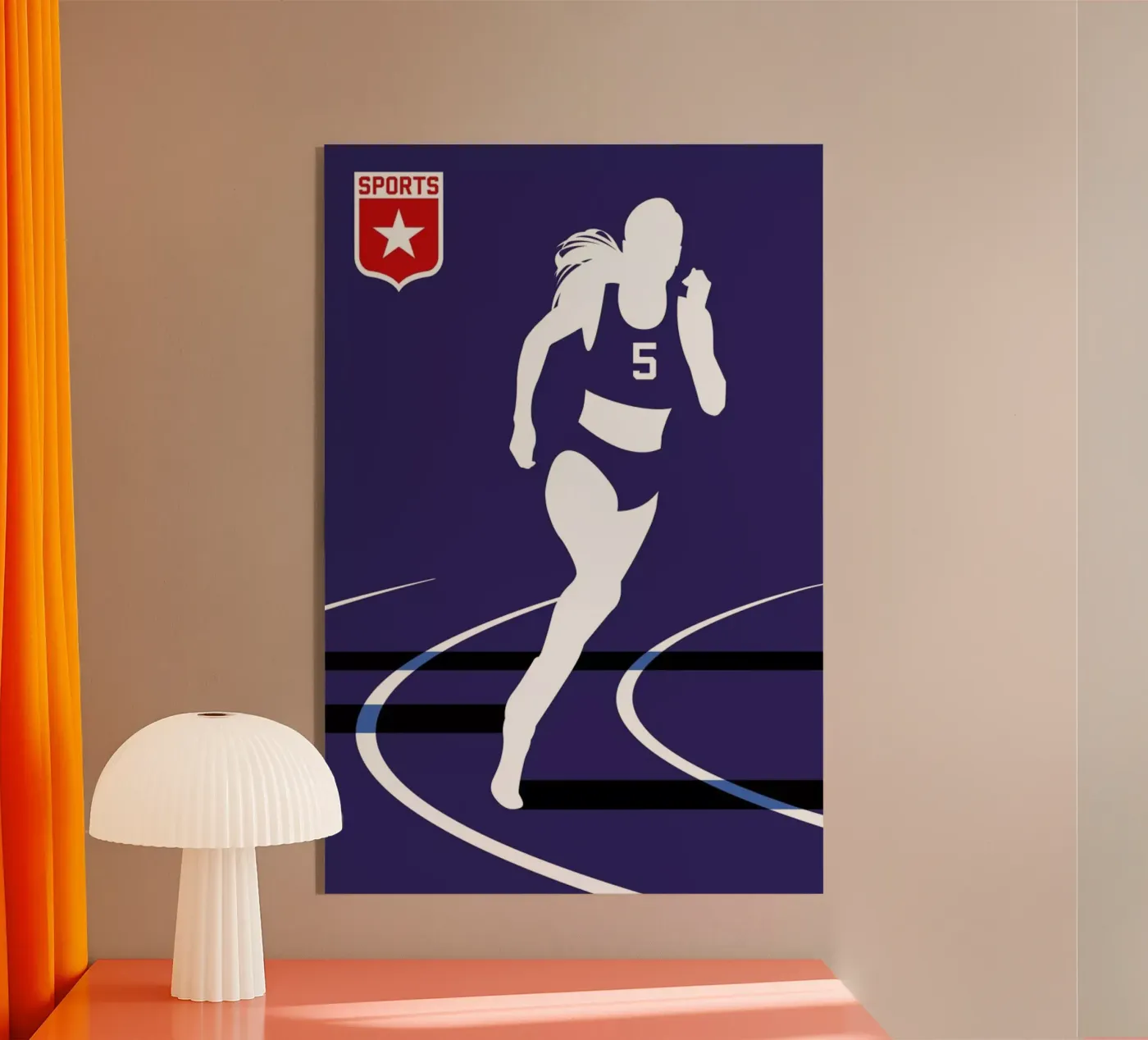 Runner acryl van Bo Lundberg