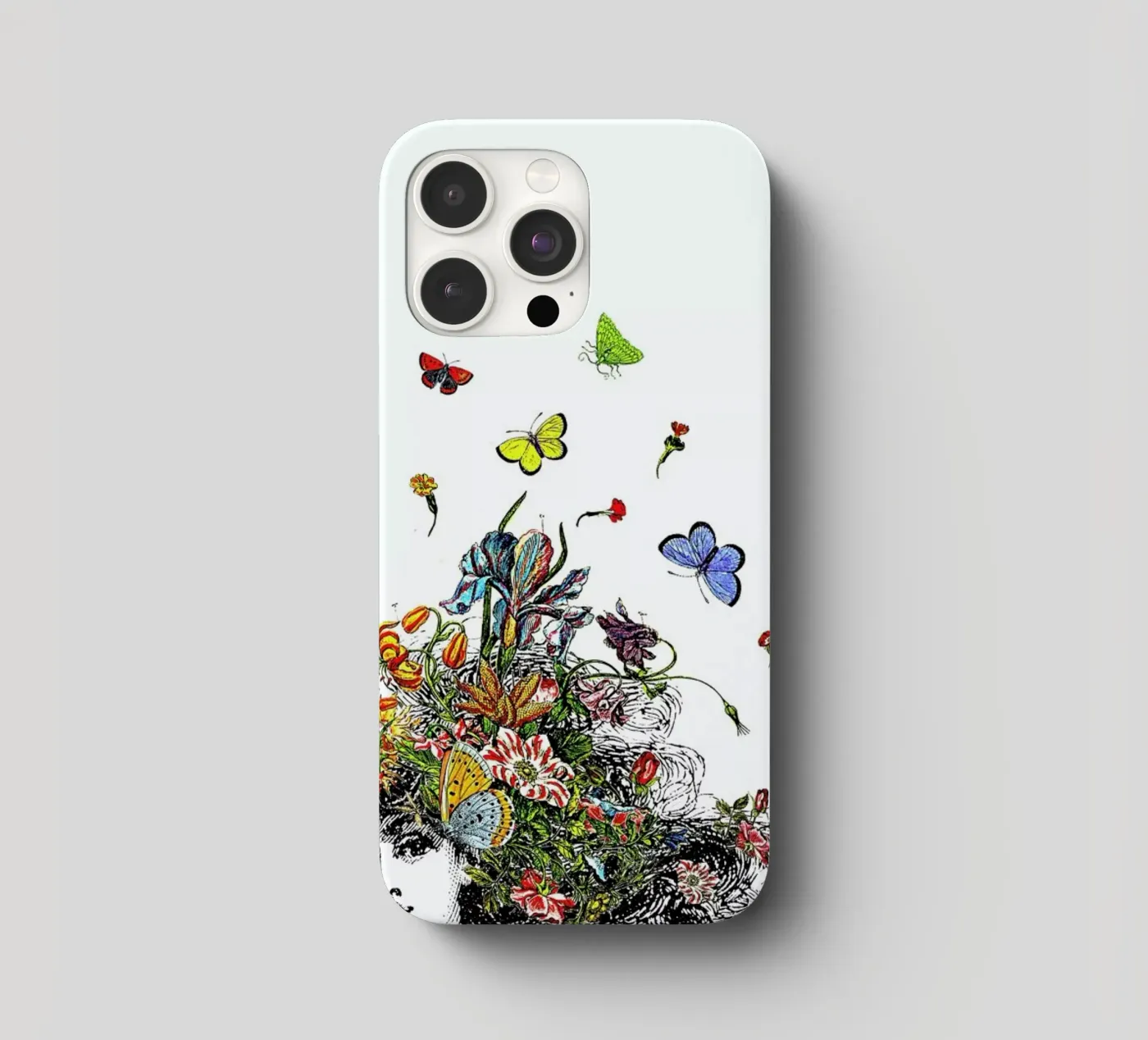 Girl with flowers cover iphone da Rococco LA