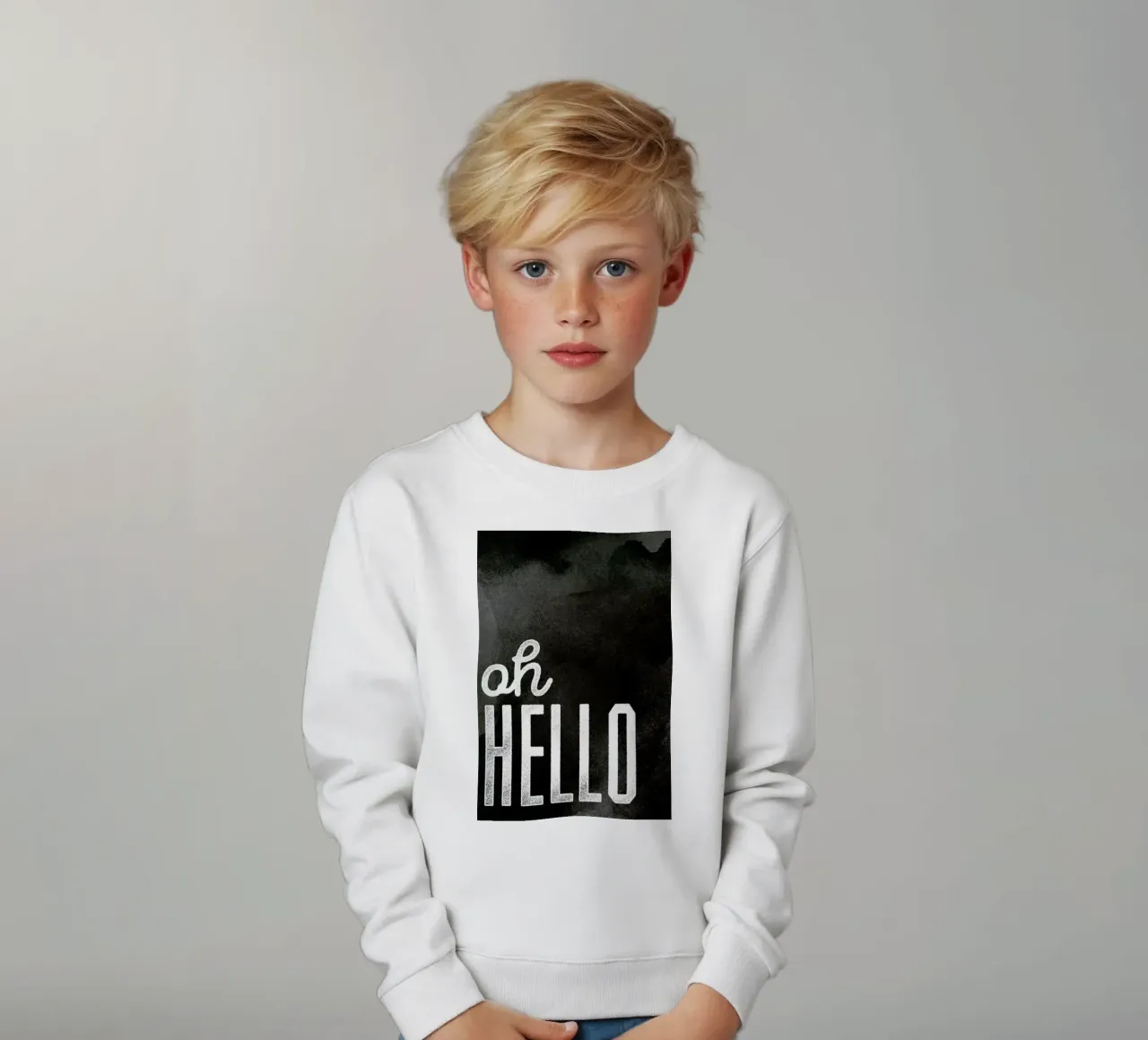 Oh Hello felpa bambino da Summerchamps