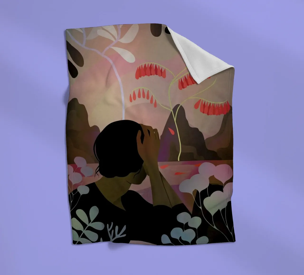 Ausblick Fleecedecke von Lesja Chernish