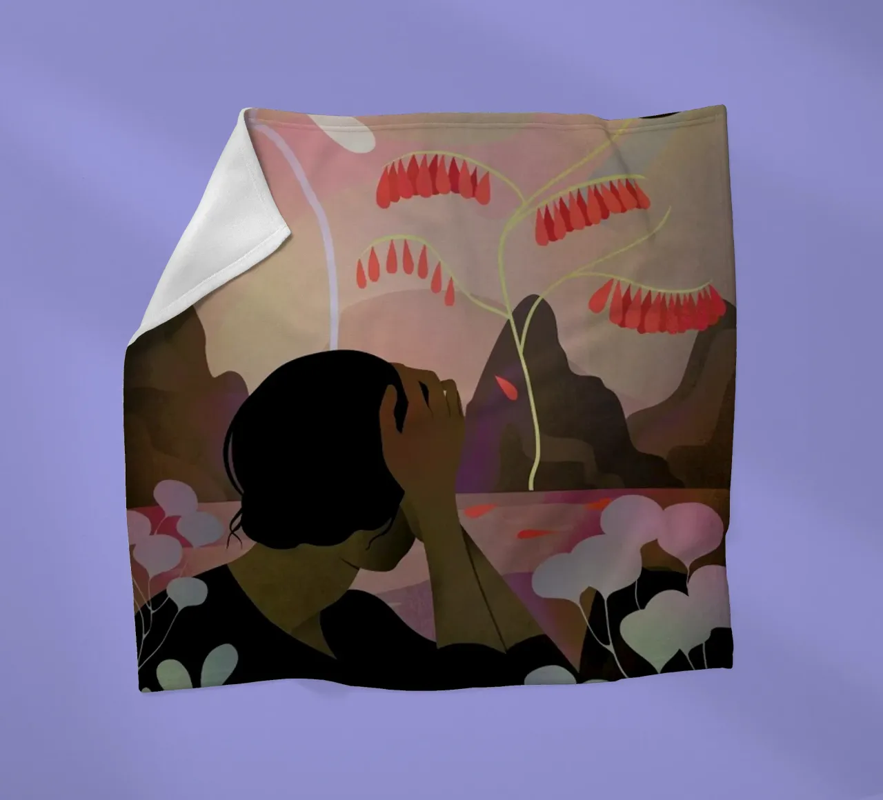 Ausblick Fleecedecke von Lesja Chernish