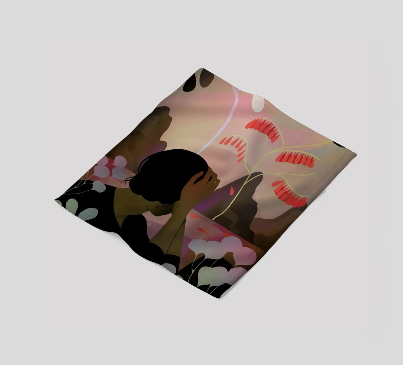 Ausblick fleecedeken van Lesja Chernish