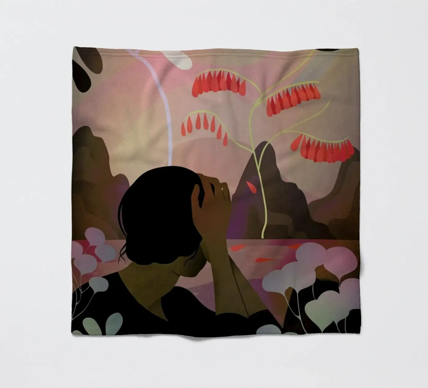 Ausblick fleecedeken van Lesja Chernish