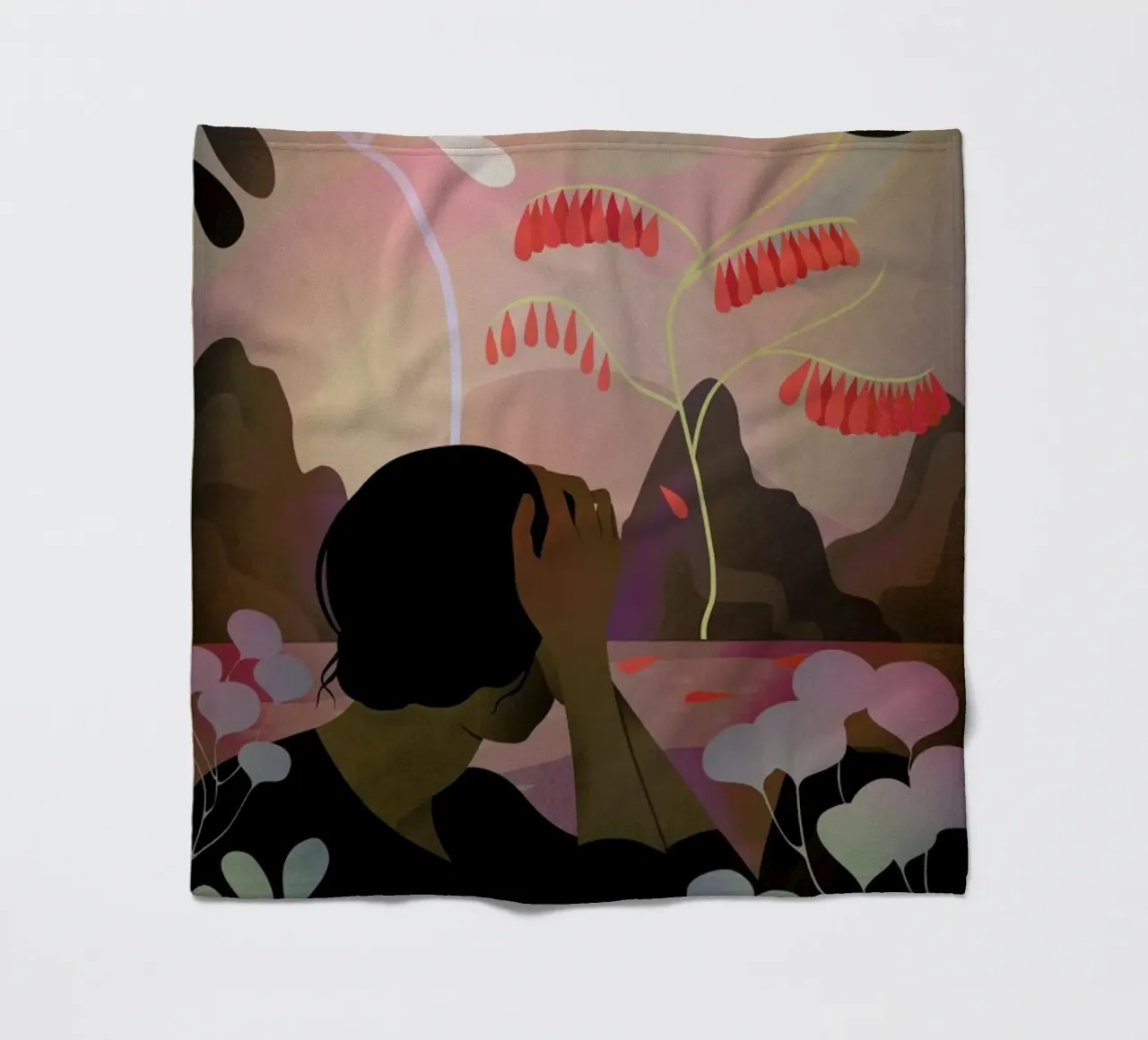 Ausblick Fleecedecke von Lesja Chernish