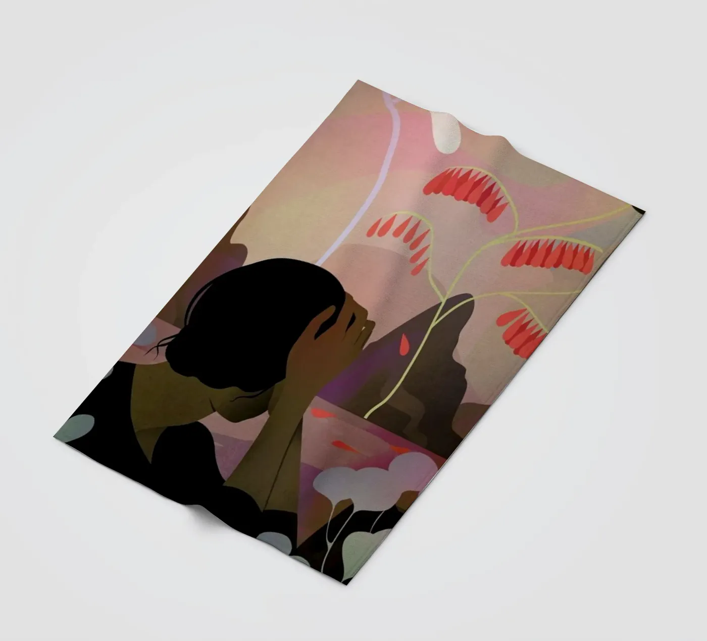 Ausblick fleecedeken van Lesja Chernish