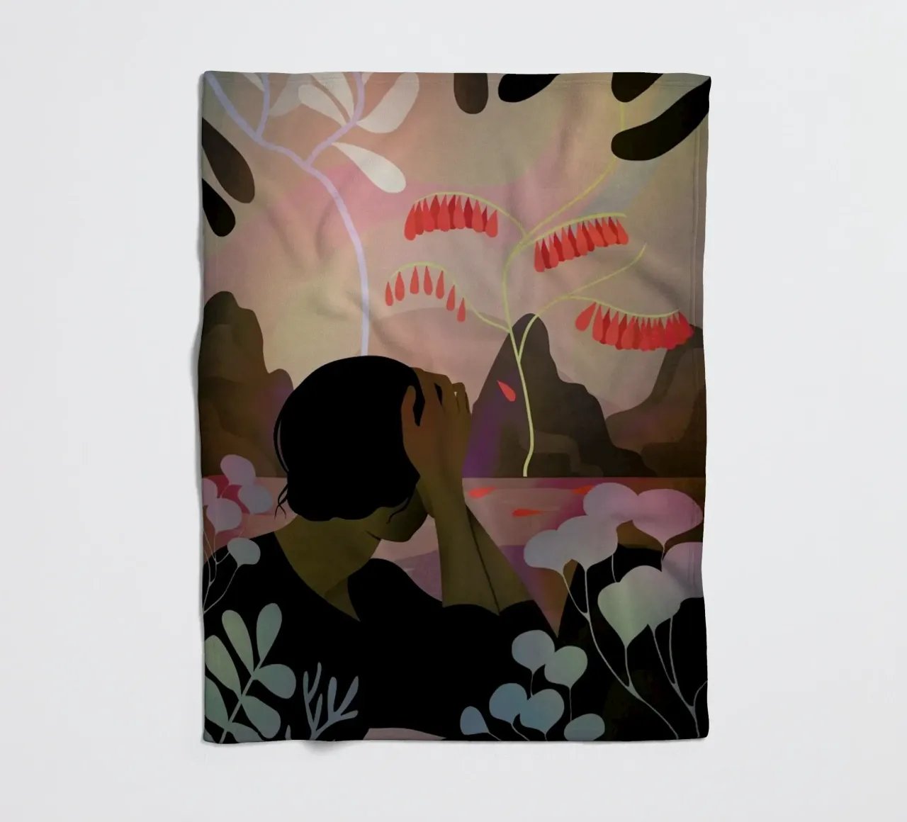 Ausblick Fleecedecke von Lesja Chernish