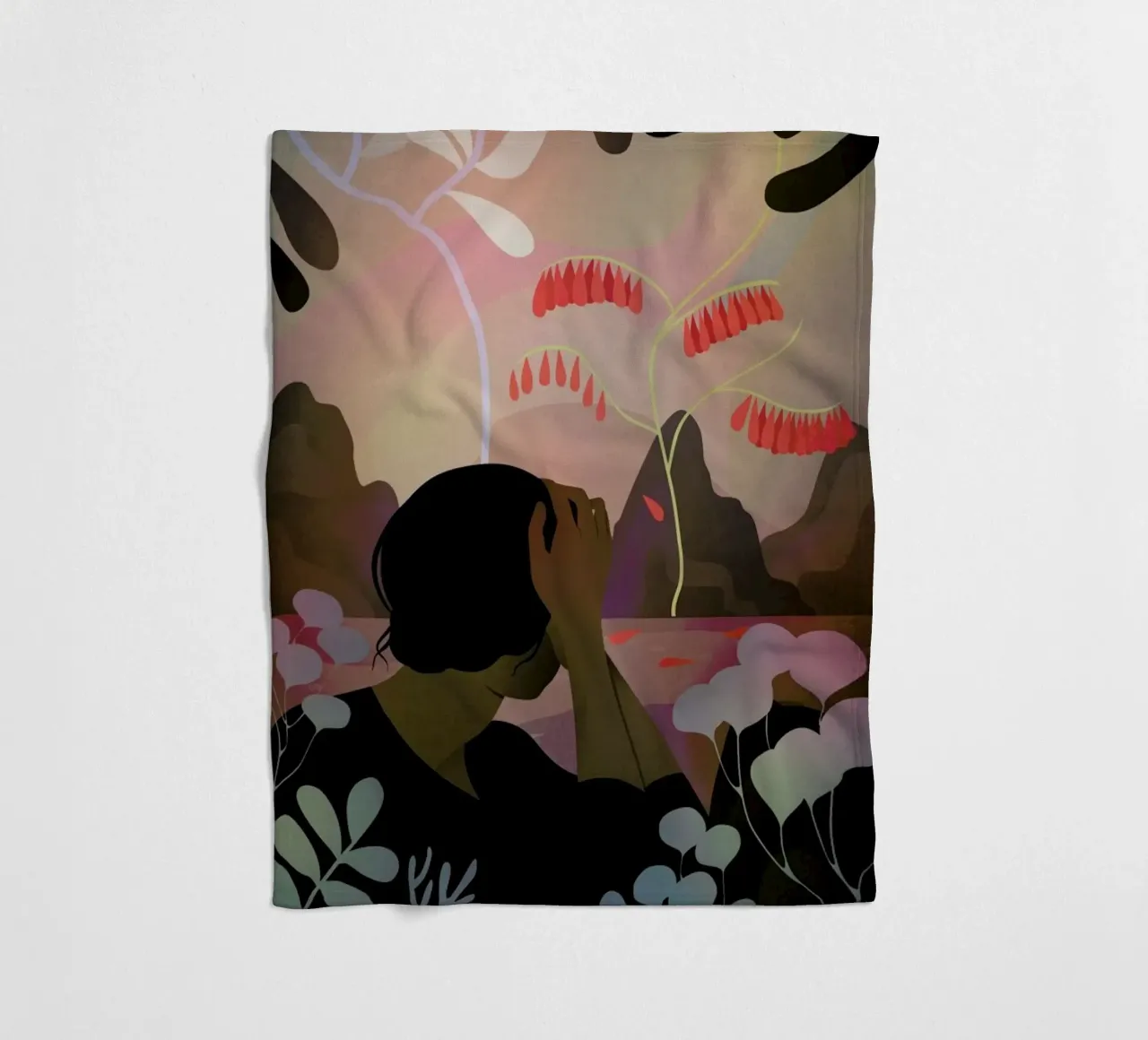 Ausblick Fleecedecke von Lesja Chernish