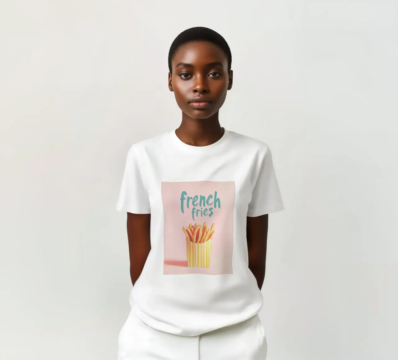 Strip box con patatine fritte t-shirt da Carinaprint
