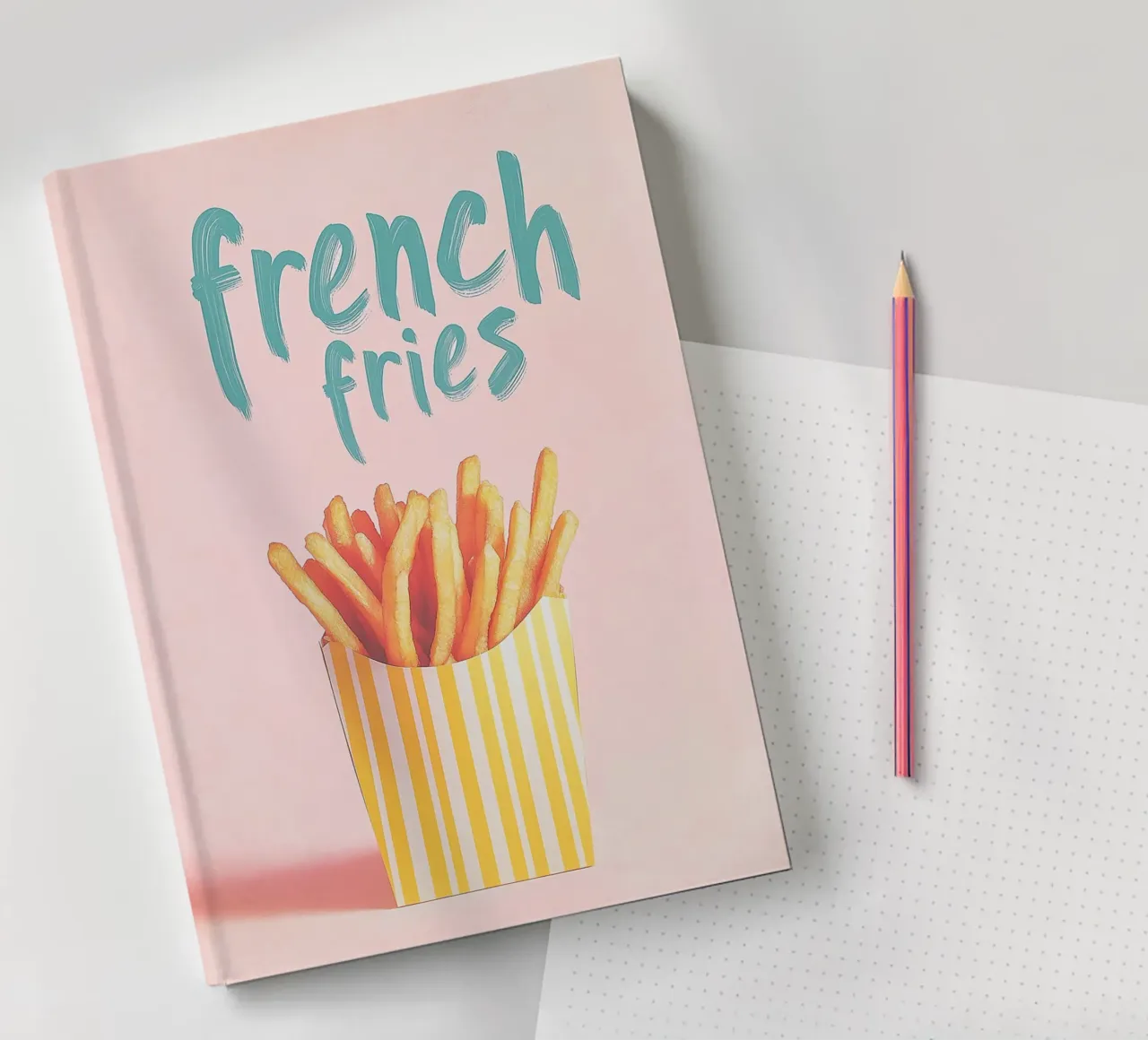 Strip box with French fries notebook by Carinaprint