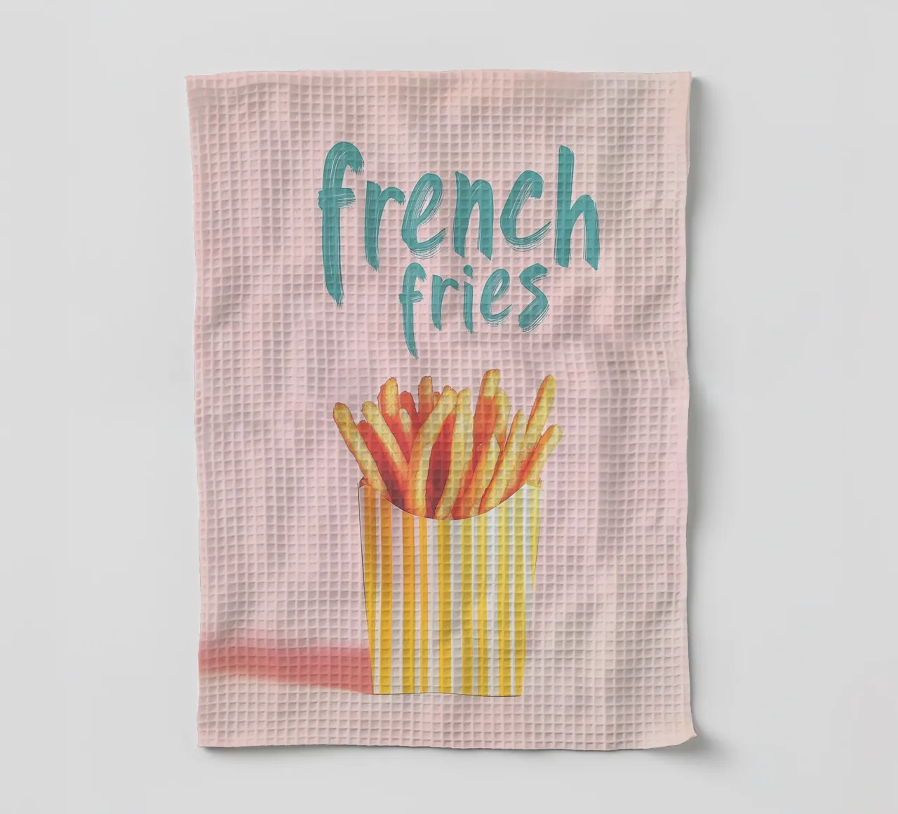 Strip box con patatine fritte canovaccio da cucina da Carinaprint