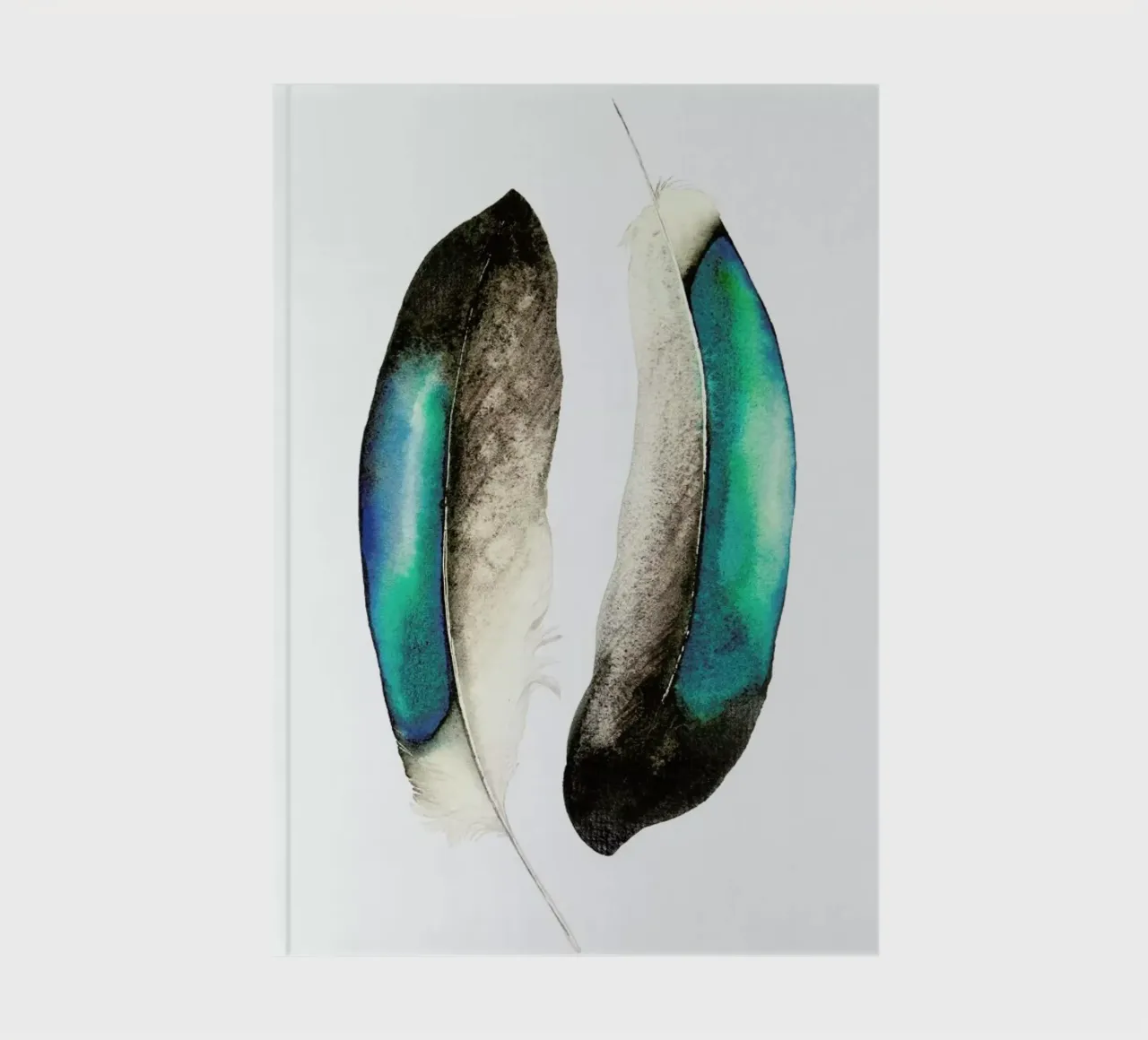 Smaragd Feathers notebook by Karolina Kijak