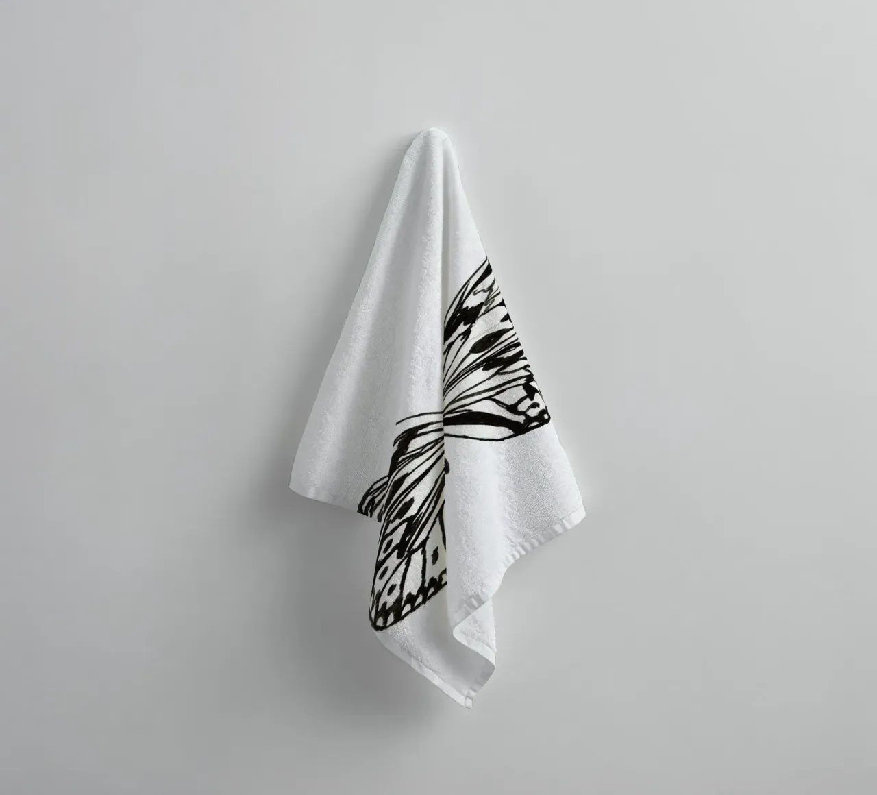 Butterfly No. 45 towel by Nathys_illustration