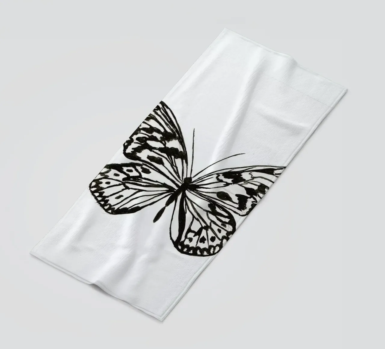 Butterfly No. 45 beach towel by Nathys_illustration