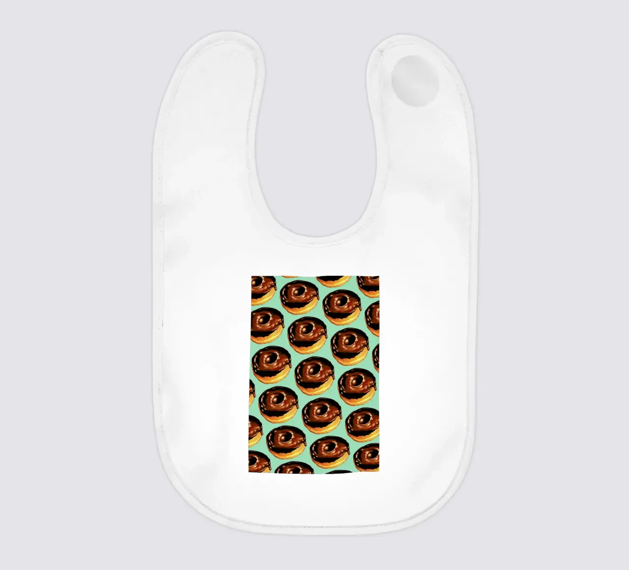 Chocolate Donut Pattern -Teal bavaglino da Kelly Gilleran