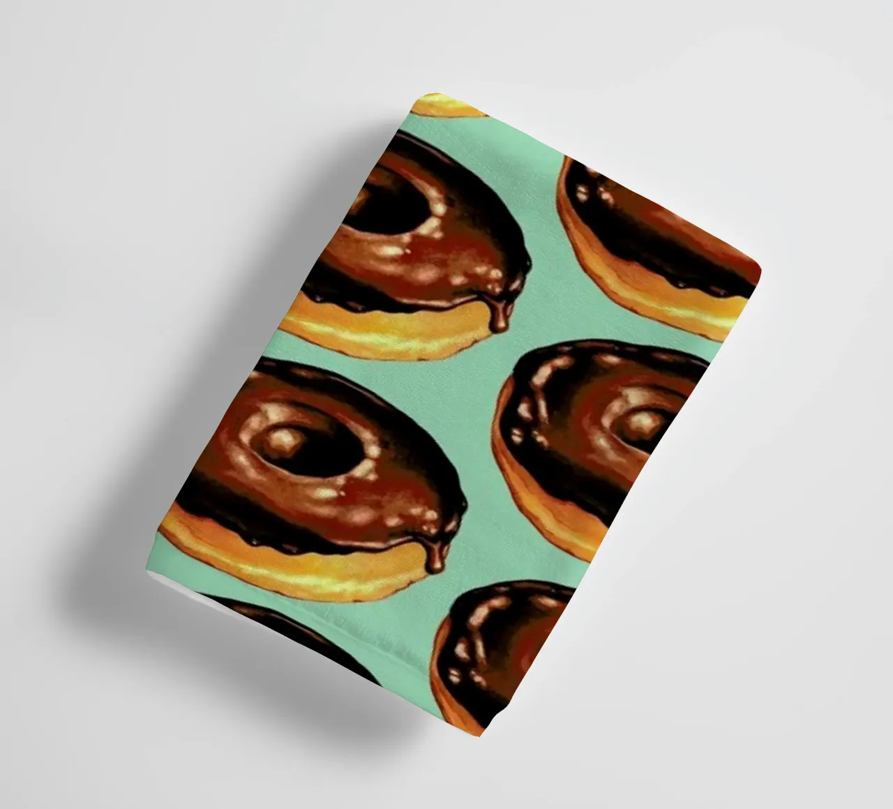 Chocolate Donut Pattern -Teal asciugamano da bagno da Kelly Gilleran