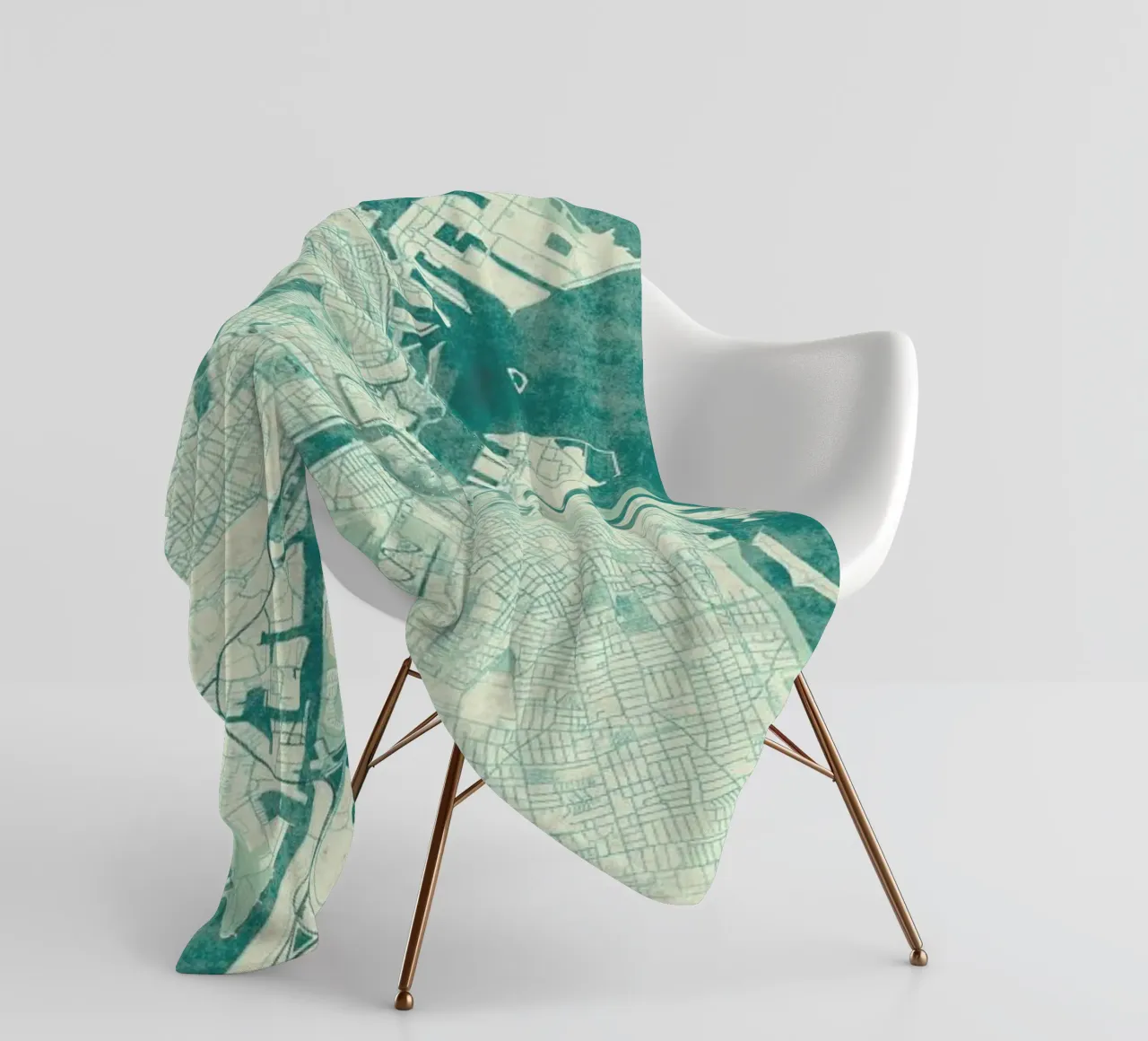 Copenhagen Vintage fleece blanket by Hubert Roguski