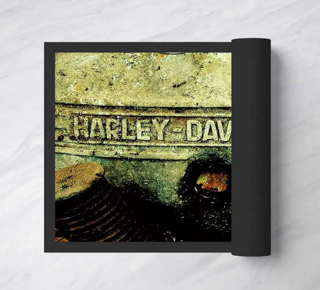Harley doormat by Robin Delean