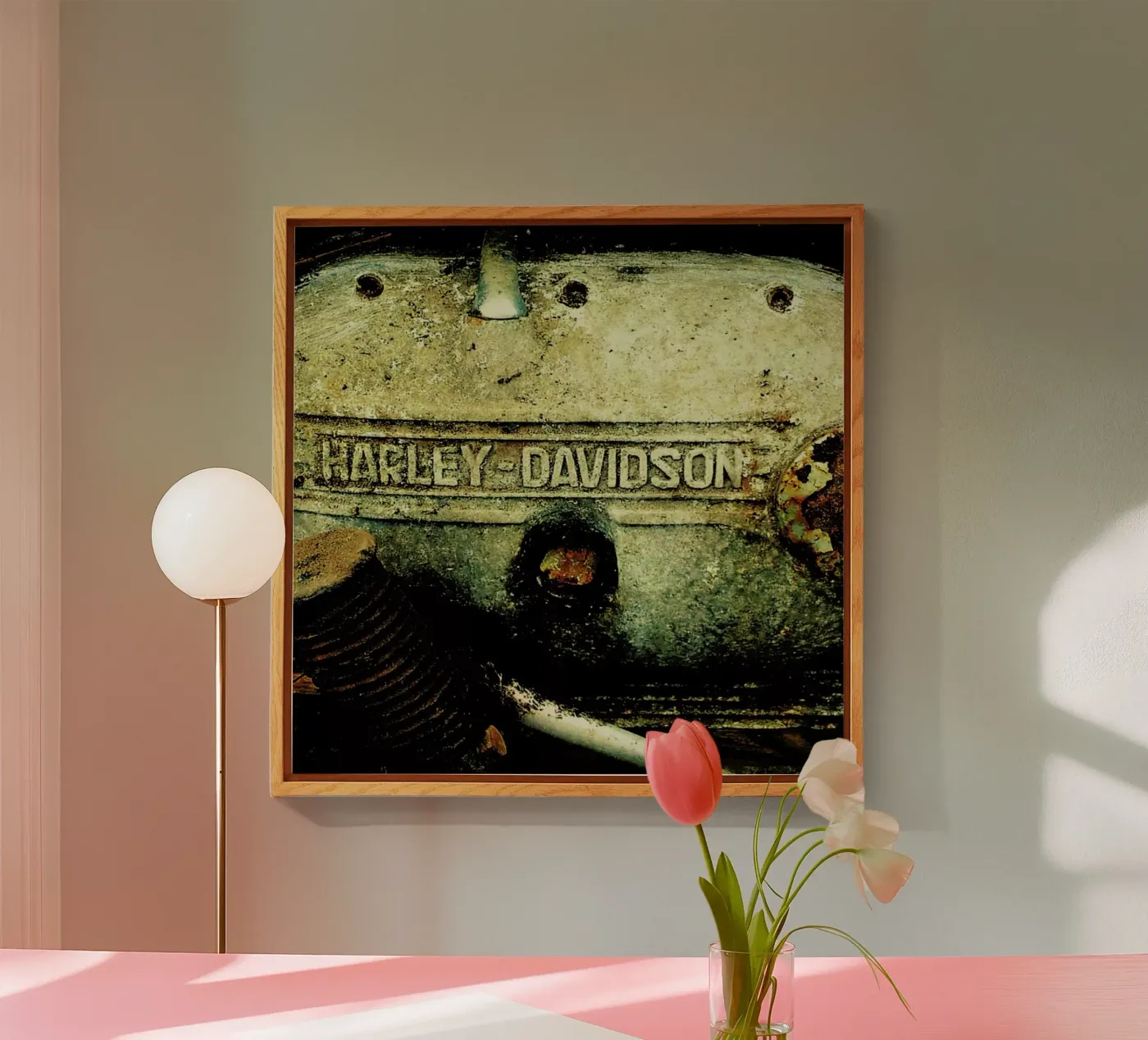 Harley acryl van Robin Delean