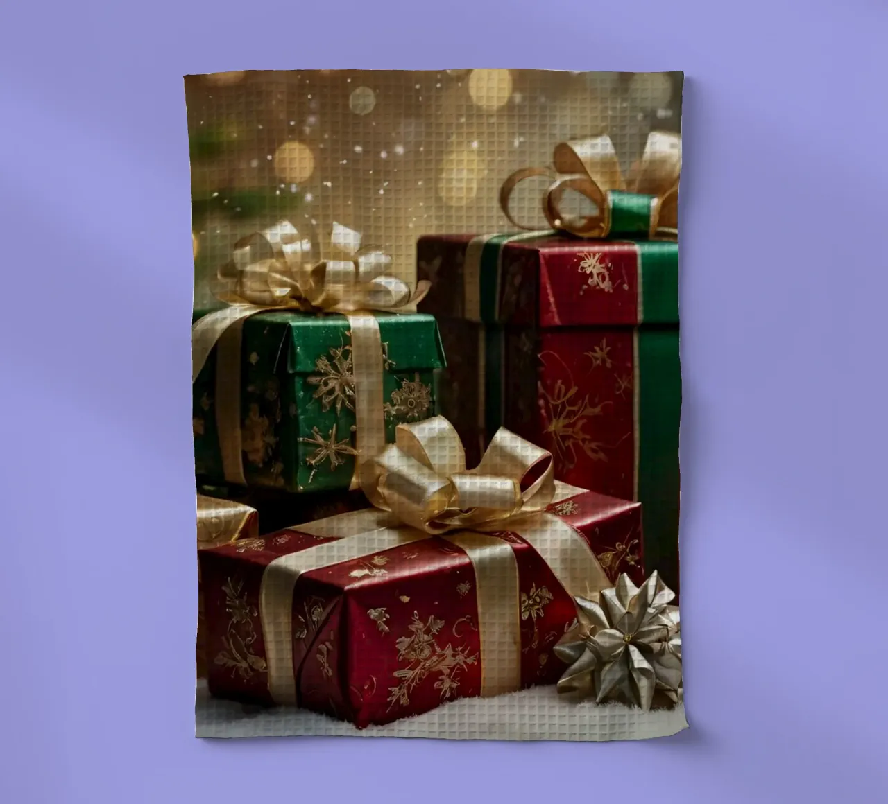 Cadeaux de Noël joliment décorés avec des nœuds torchon de DesignDoodle