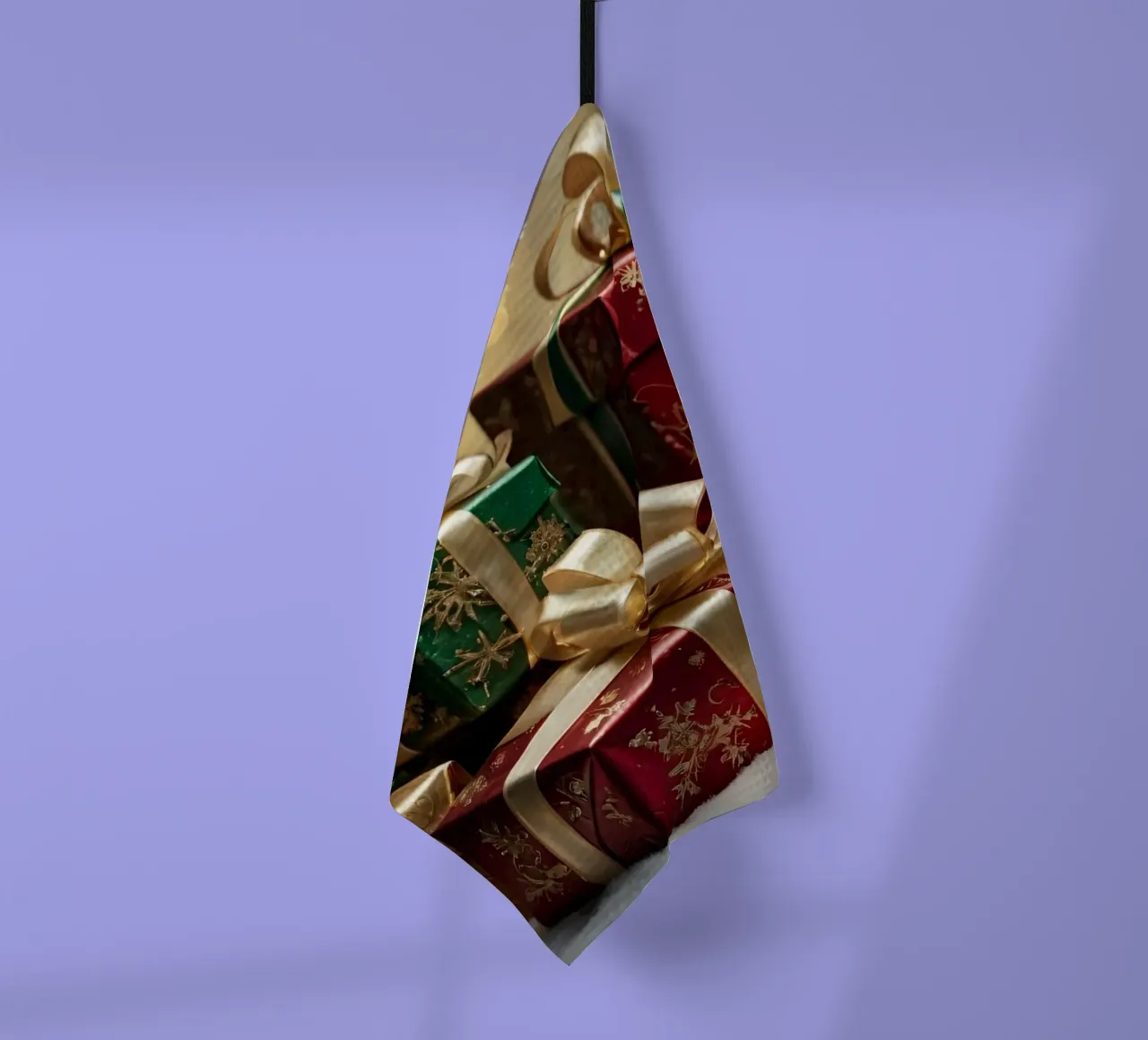 Cadeaux de Noël joliment décorés avec des nœuds torchon de DesignDoodle