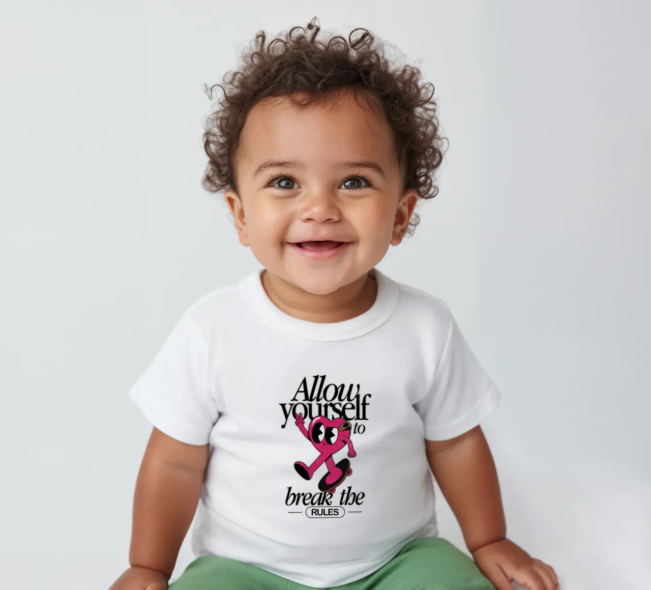 Break the Rules baby t-shirt by Studio Mooodz