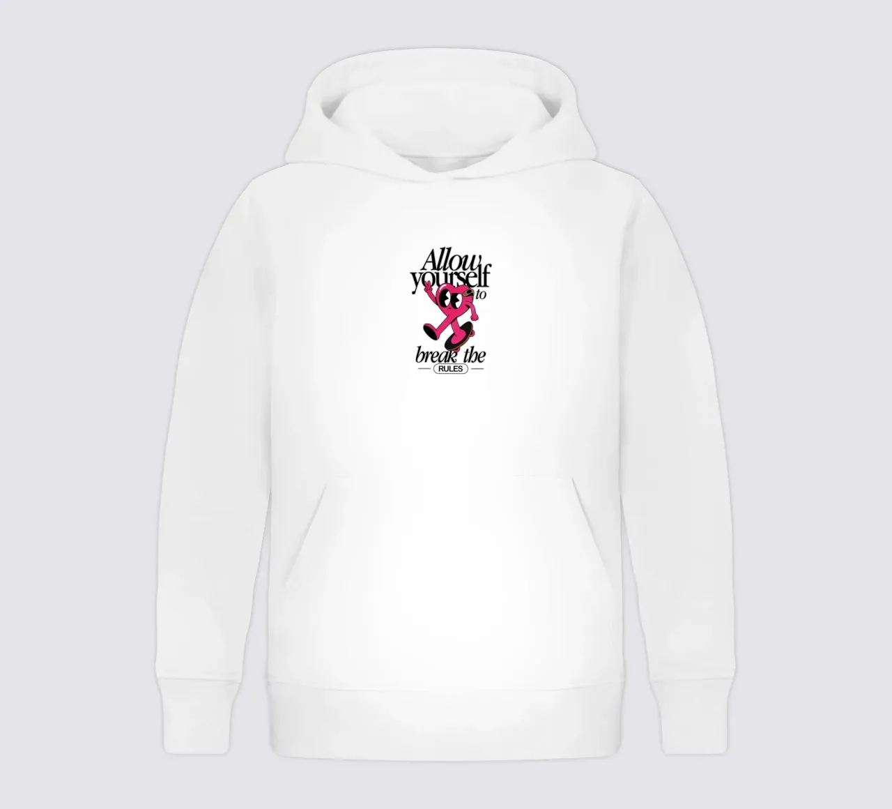 Break the Rules felpa bambino con cappuccio da Studio Mooodz