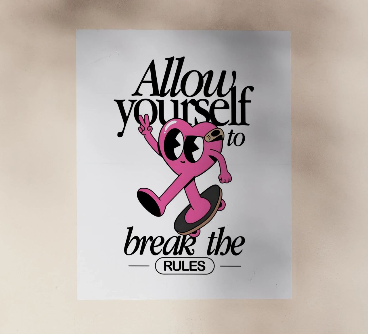 Break the Rules pellicola backlit da Studio Mooodz