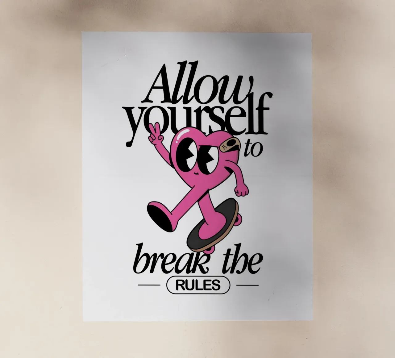 Break the Rules pellicola backlit da Studio Mooodz