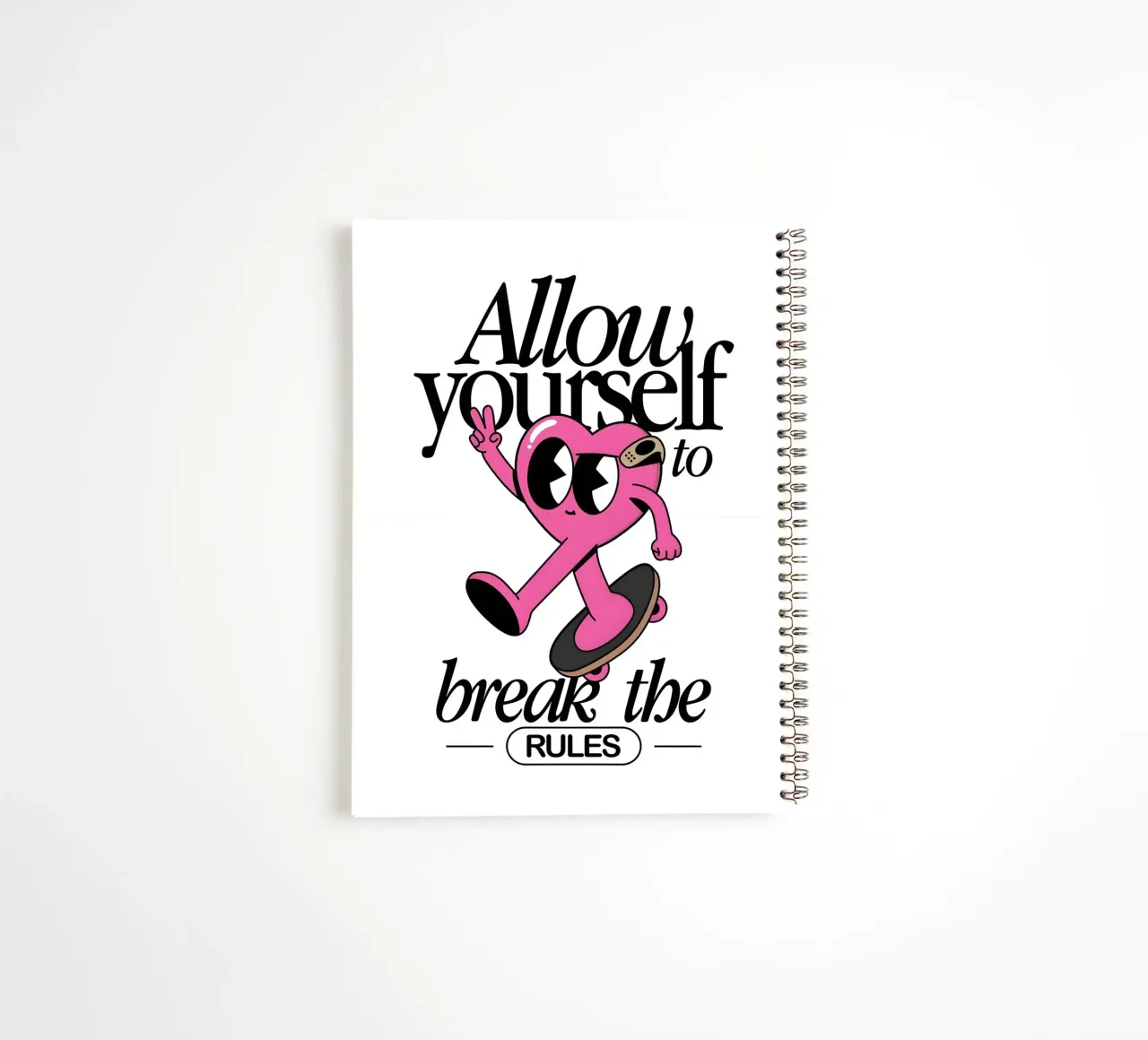 Break the Rules spiral notebook by Studio Mooodz