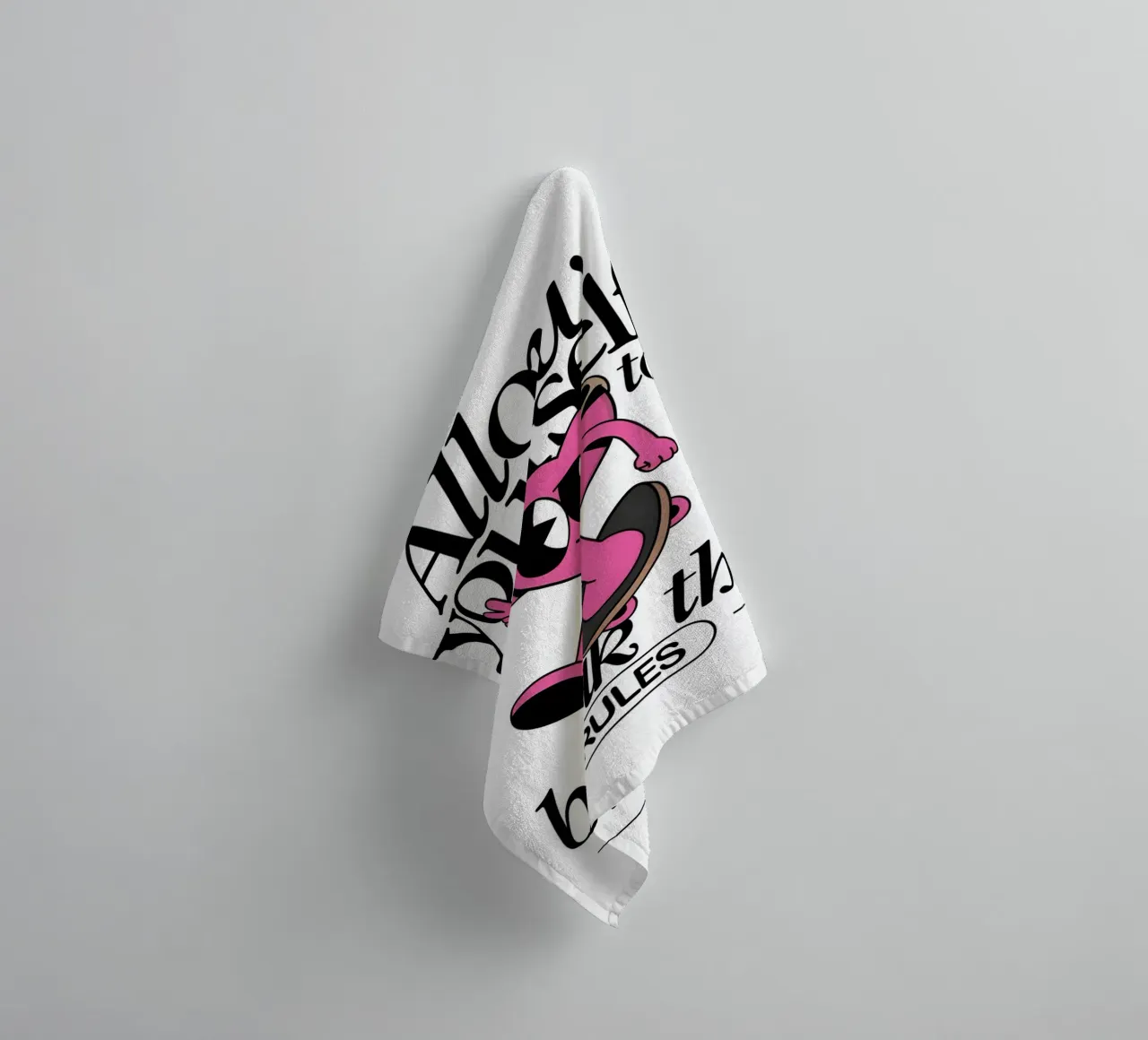 Break the Rules towel by Studio Mooodz