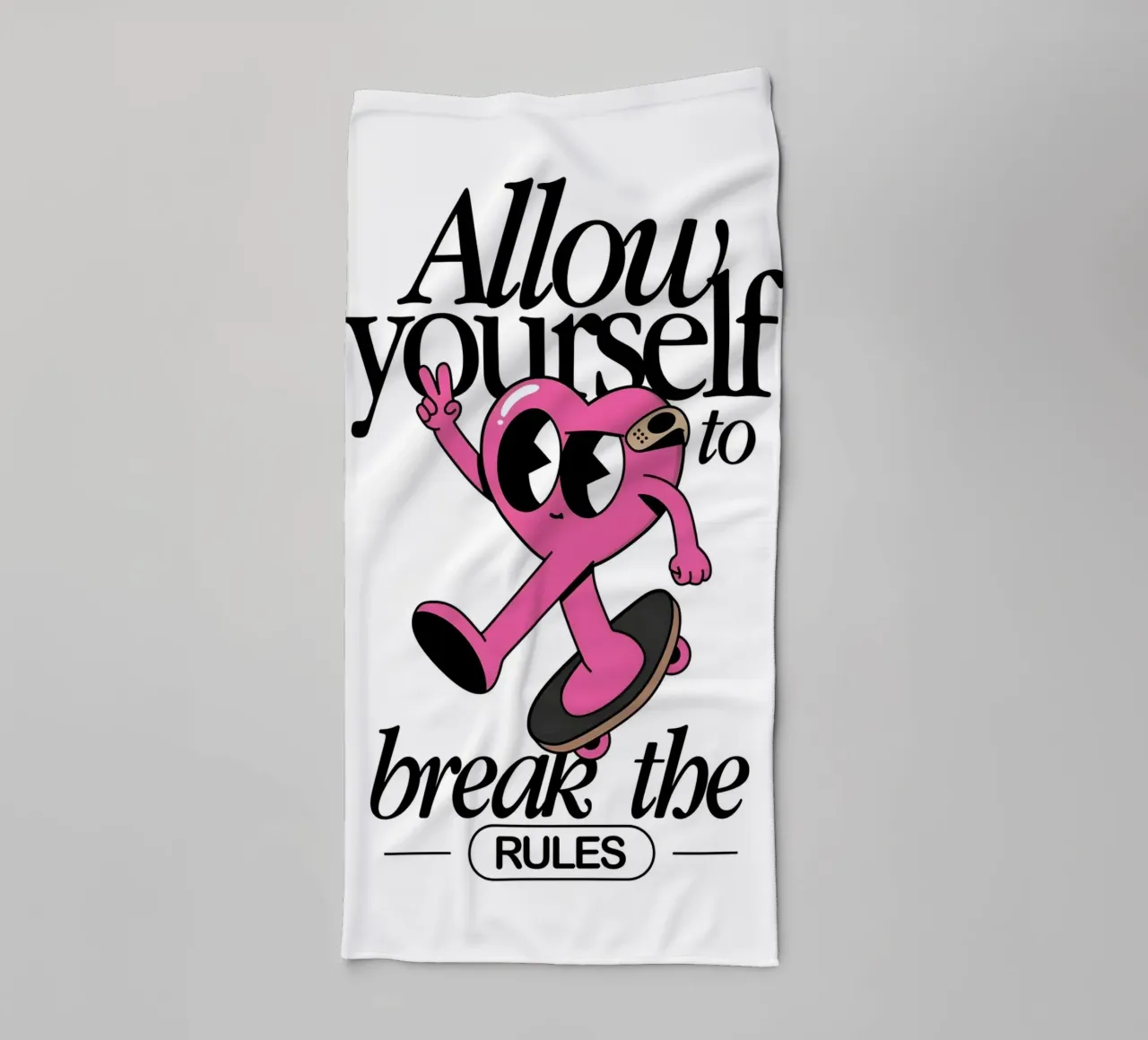 Break the Rules towel by Studio Mooodz