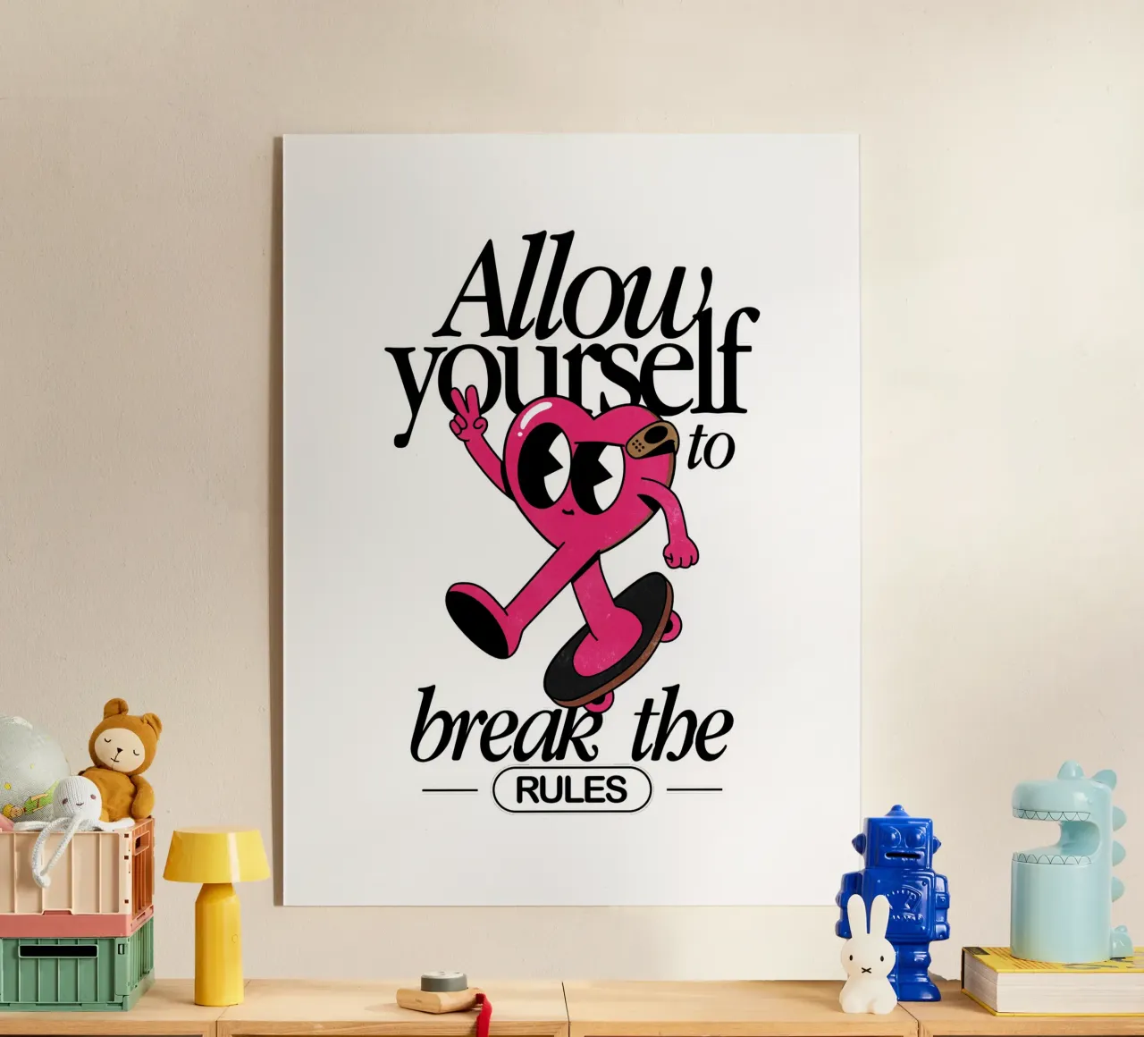 Break the Rules plexiglass da Studio Mooodz