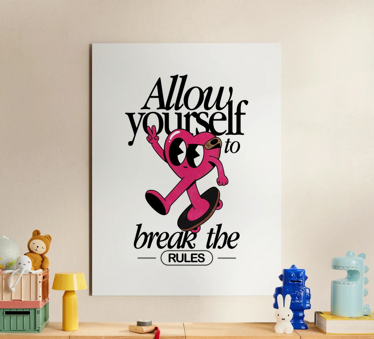 Break the Rules alluminio dibond da Studio Mooodz