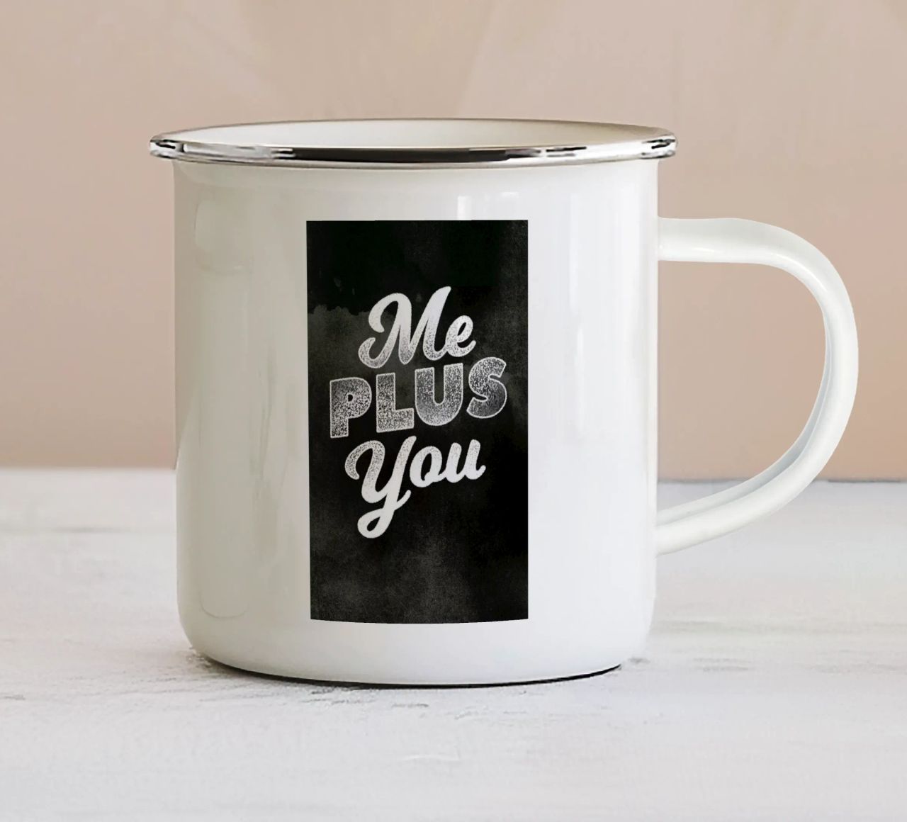 Me Plus You tazza in smalto da Summerchamps