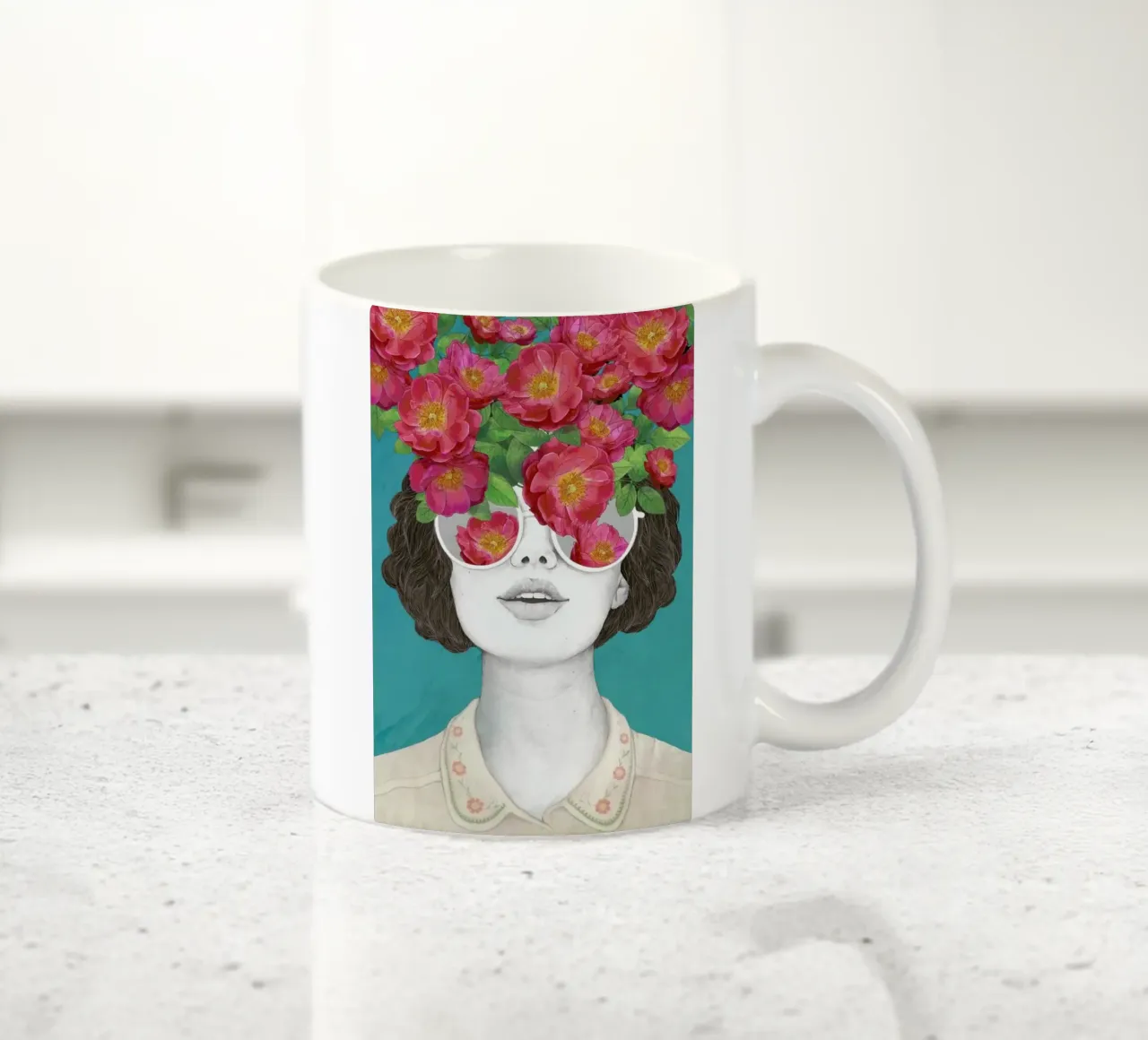 Rose Tinted tazza in ceramica da Laura Graves