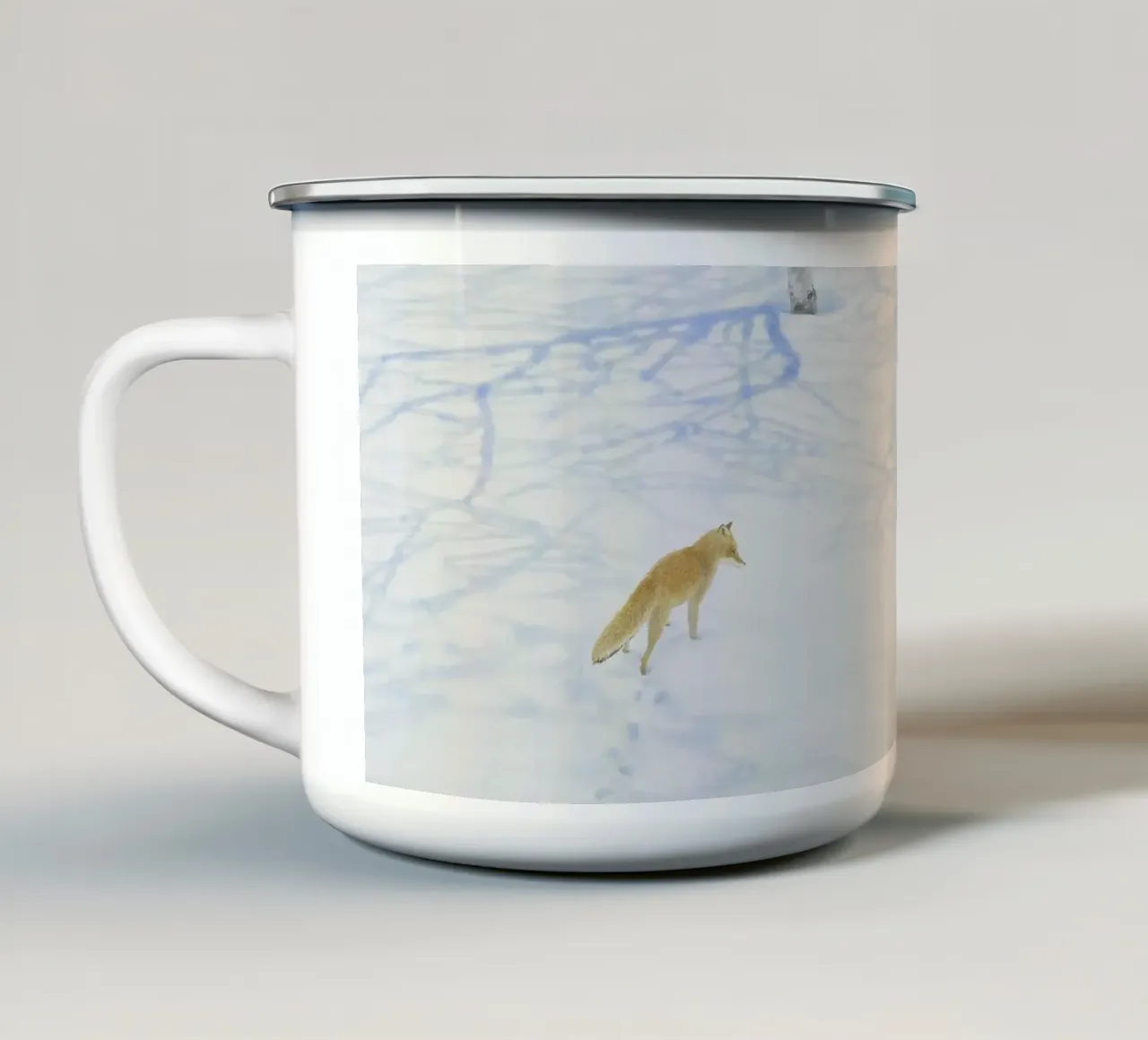 Composizione dell'ombra tazza in smalto da Noji-Mikiko