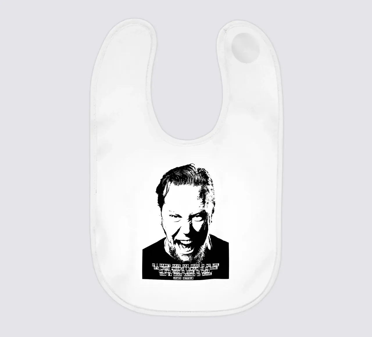 James Hetfield Zitat Babylätzchen von Gunawan Rb