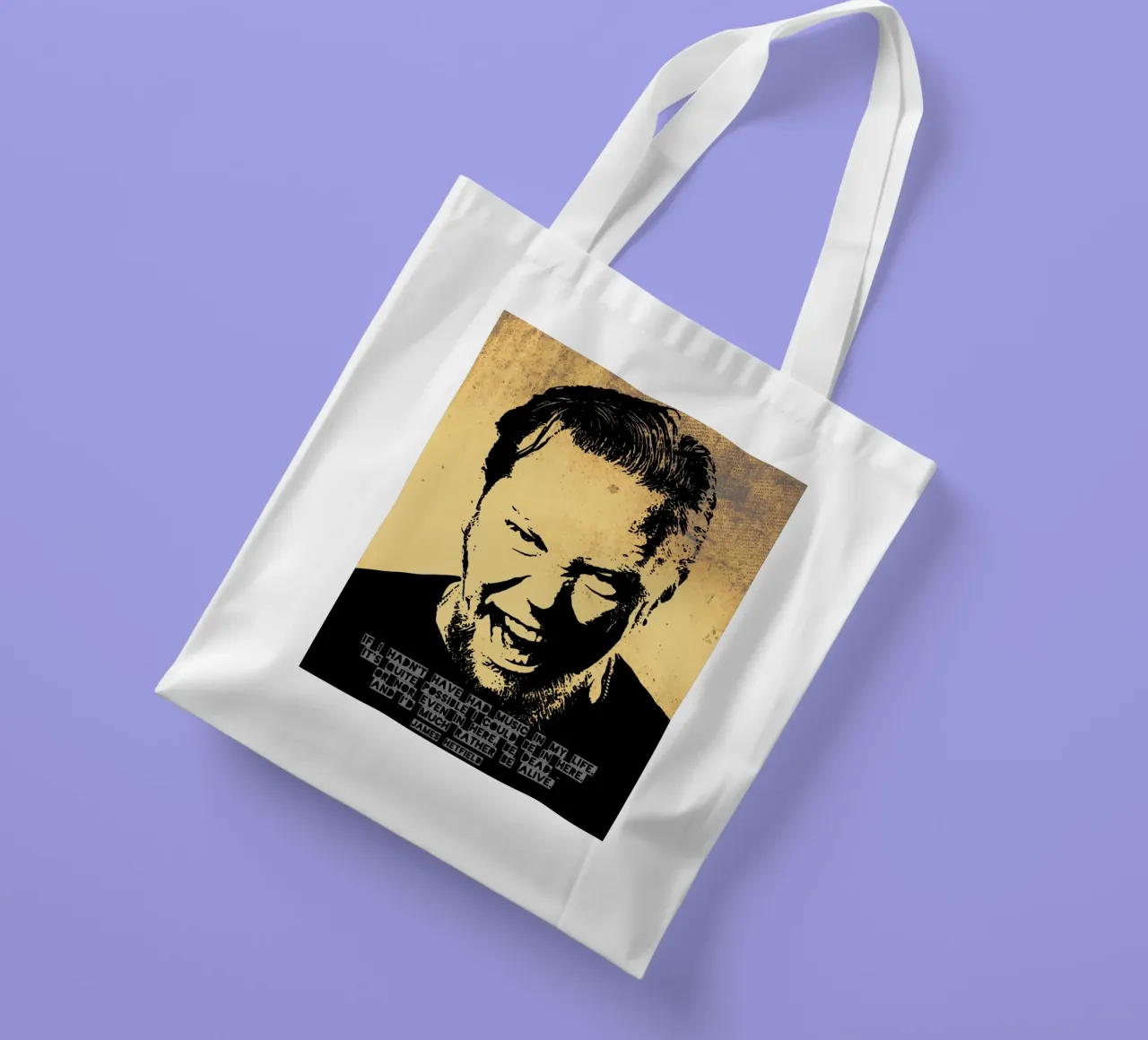 James Hetfield Zitat Jutebeutel von Gunawan Rb