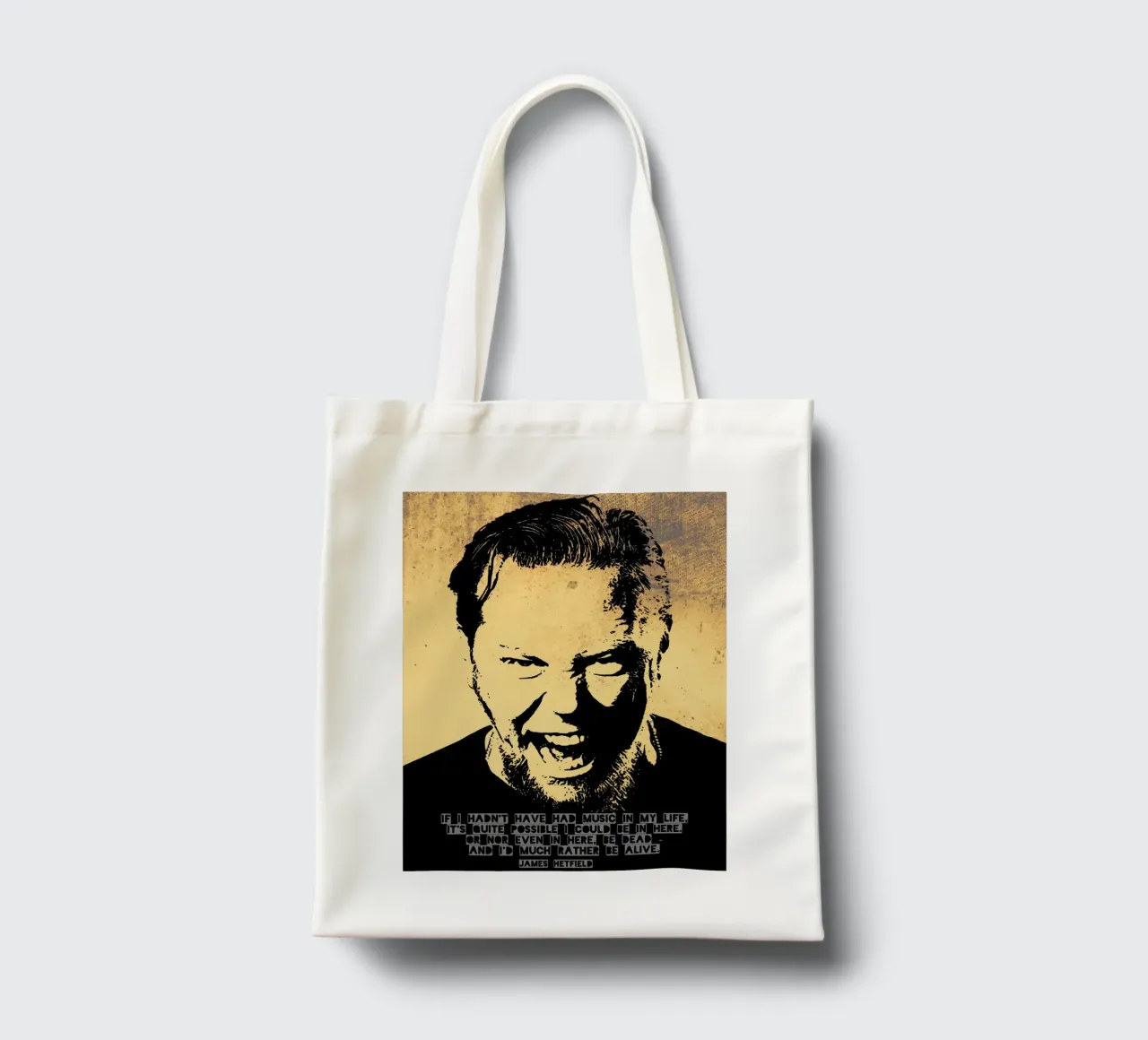 James Hetfield Zitat Jutebeutel von Gunawan Rb