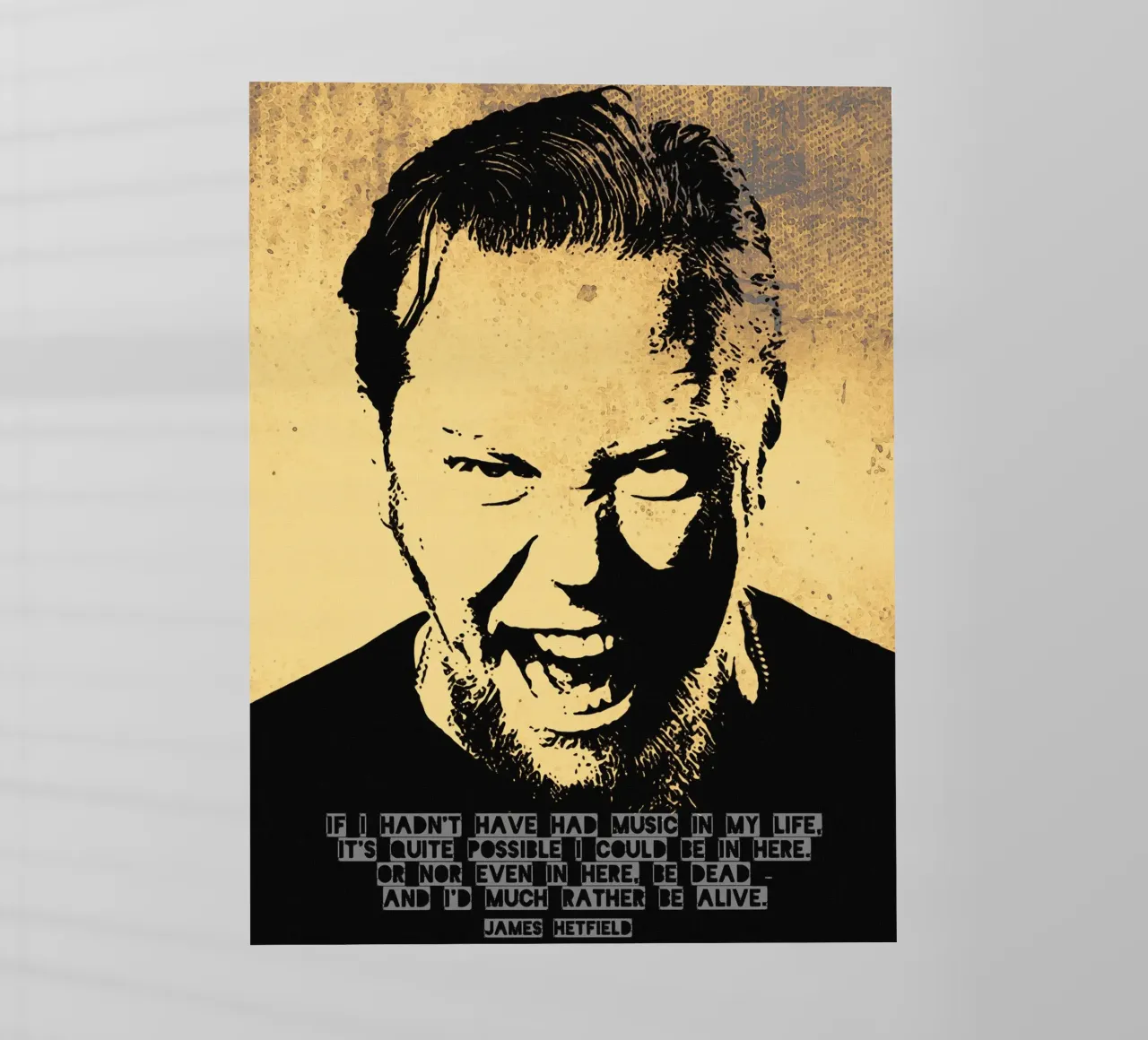 James Hetfield Citazione pellicola backlit da Gunawan Rb