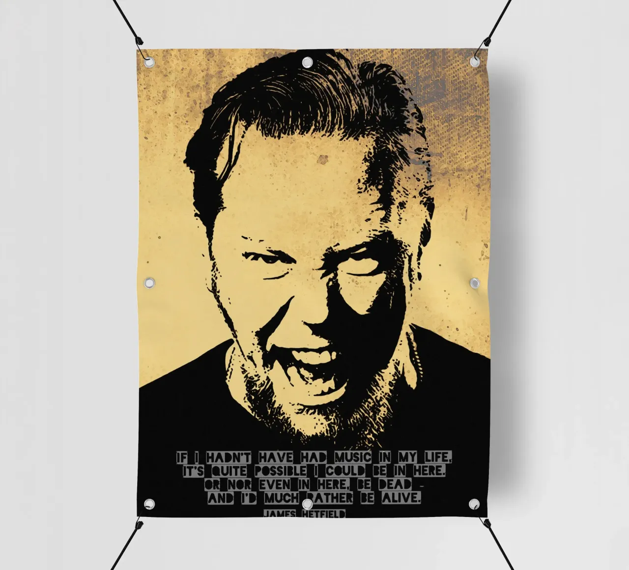 James Hetfield Citazione telo in pvc da Gunawan Rb