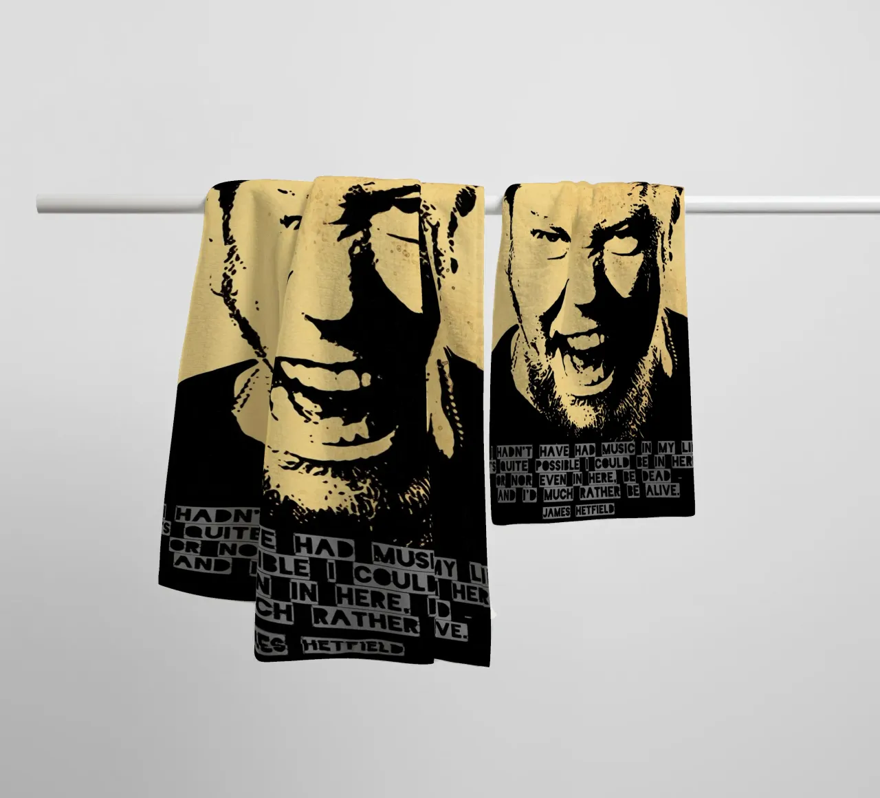 James Hetfield Zitat Handtuch von Gunawan Rb