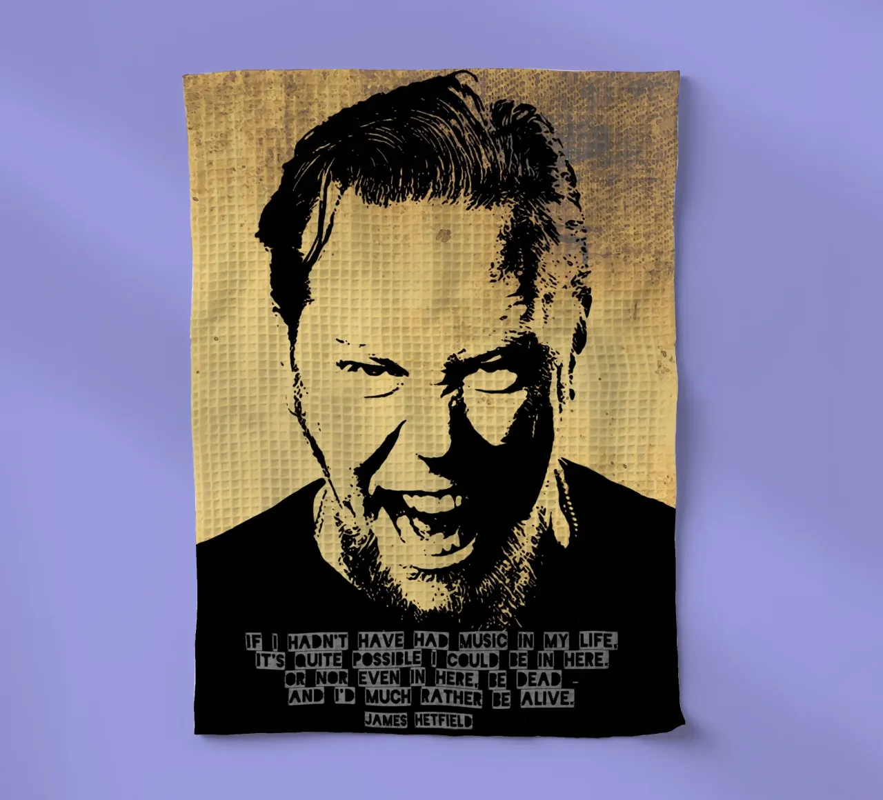 James Hetfield Citazione canovaccio da cucina da Gunawan Rb
