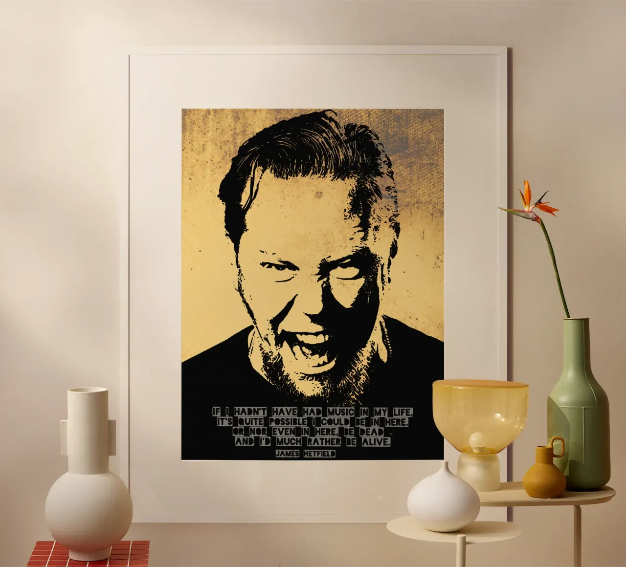 James Hetfield Zitat Hahnemühle von Gunawan Rb