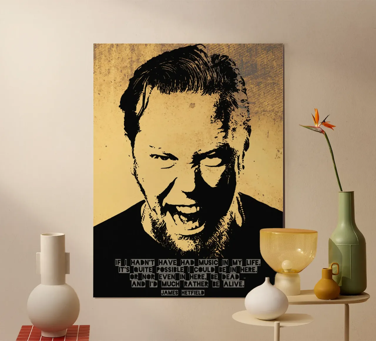 James Hetfield Zitat Hahnemühle von Gunawan Rb