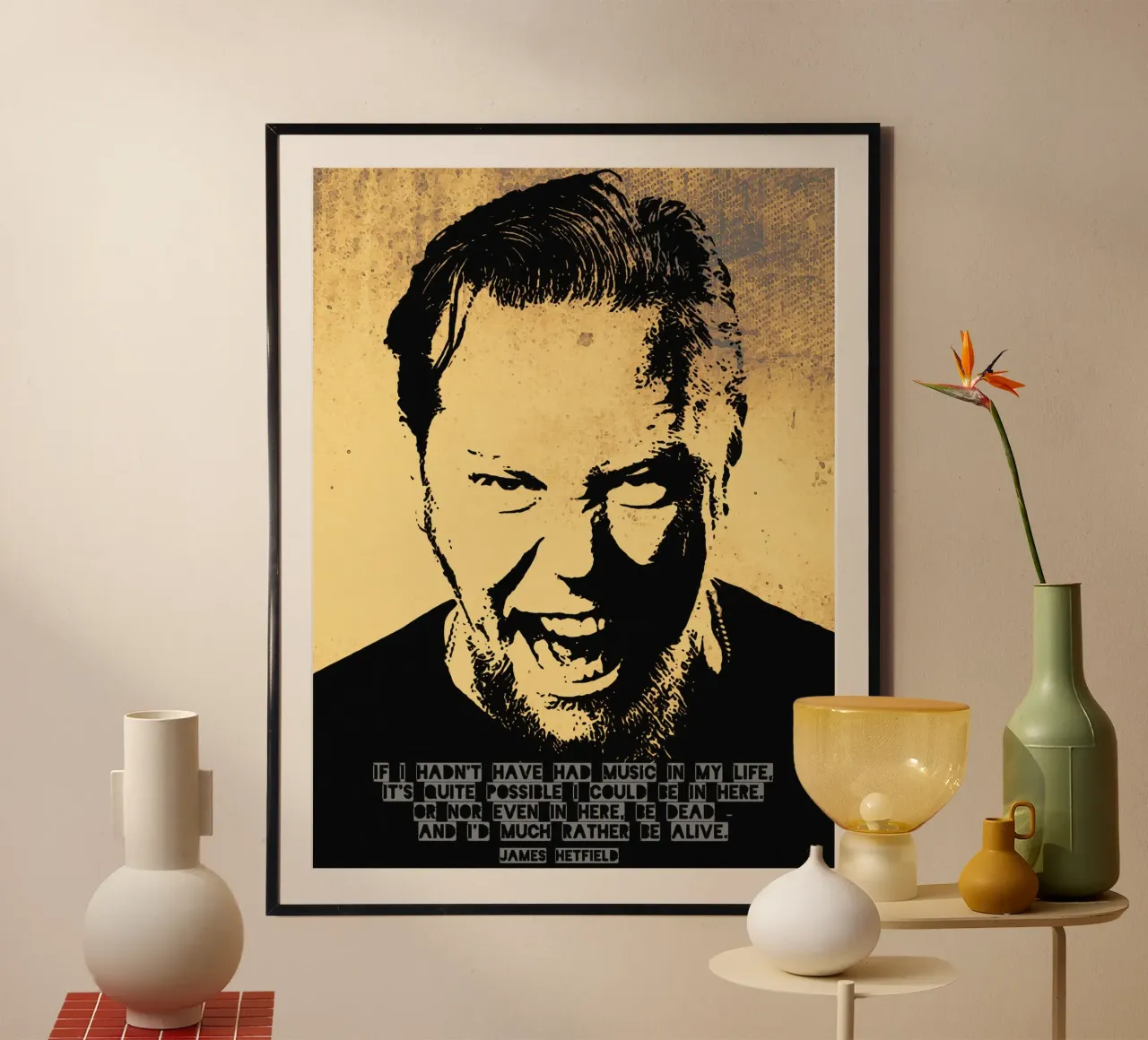 James Hetfield Zitat Hahnemühle von Gunawan Rb
